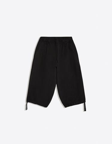 Long twill Bermuda shorts — Black 4