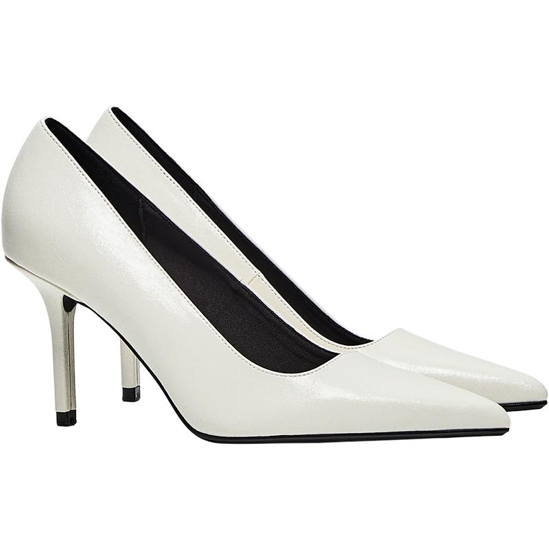 High-heel shoes — WHITE