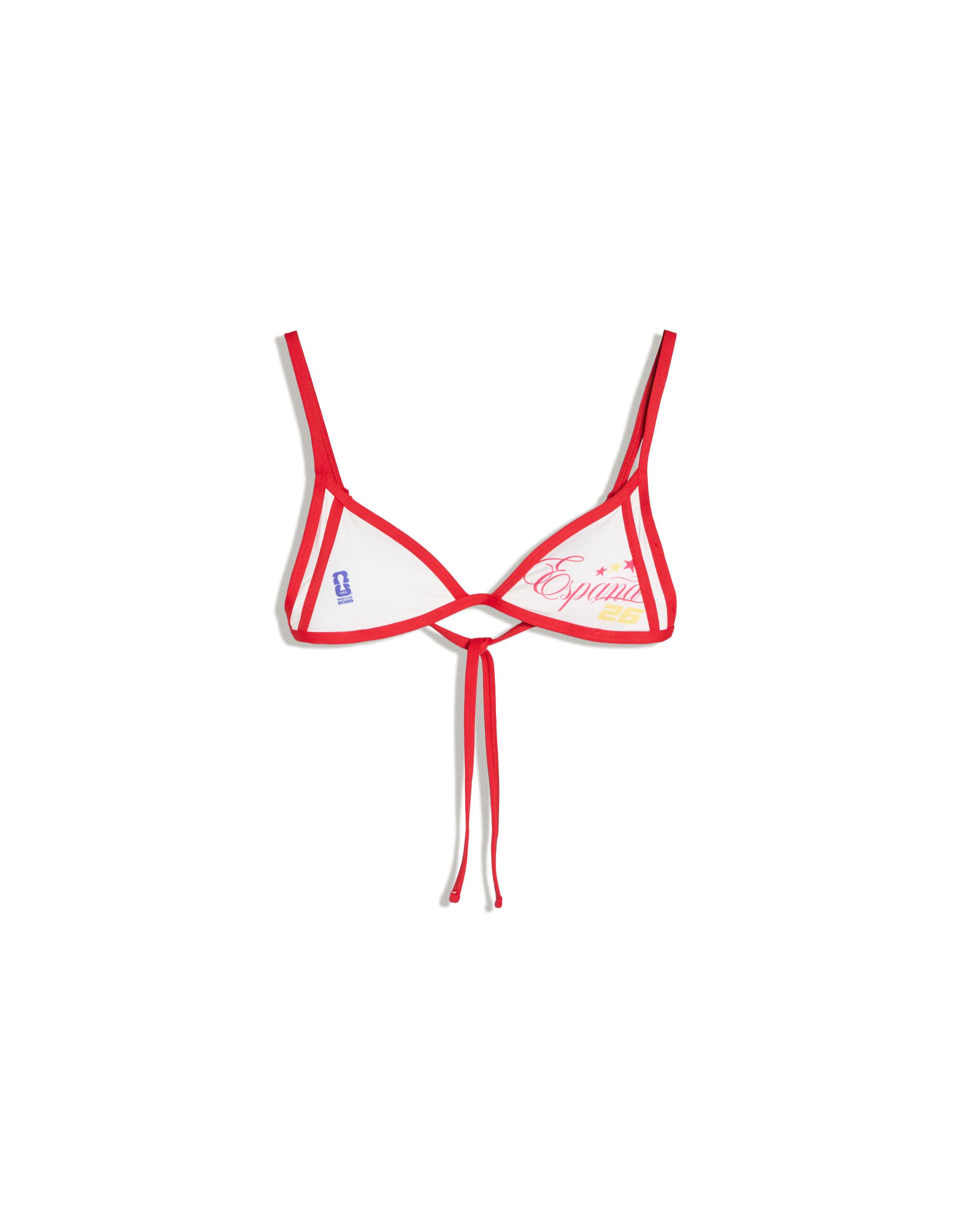 Spain FIFA WORLD CUP™ triangle bikini top — Cream