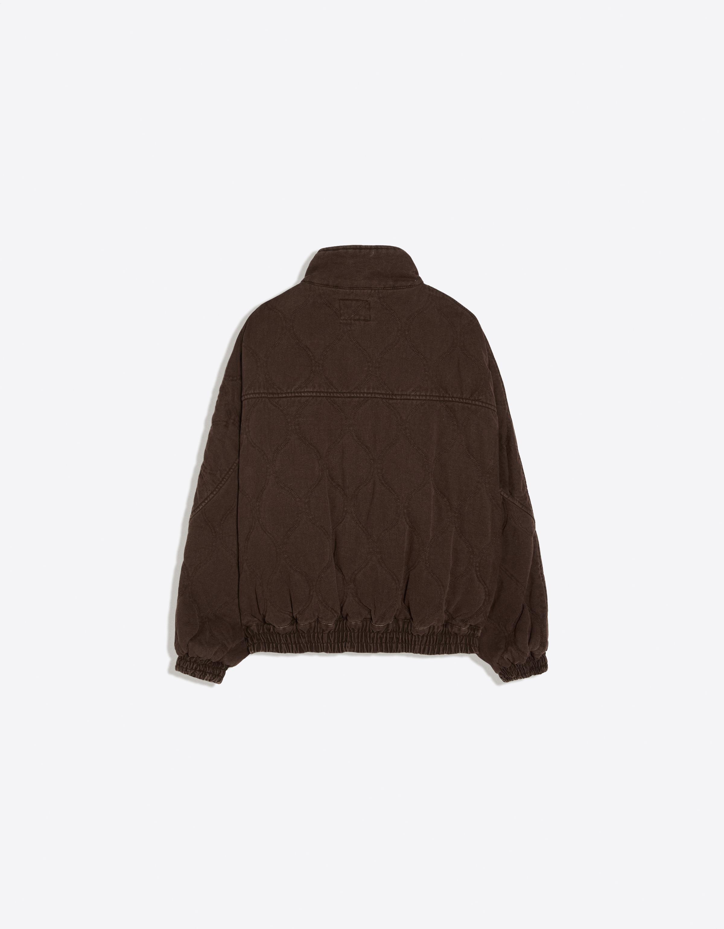Washed effect jacket — Brown