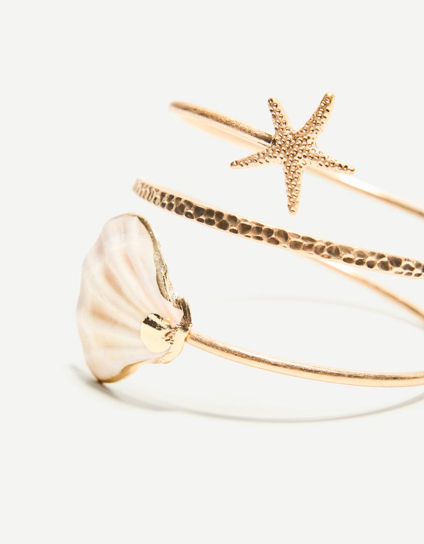 Bracelet avec détails marins-Or-1