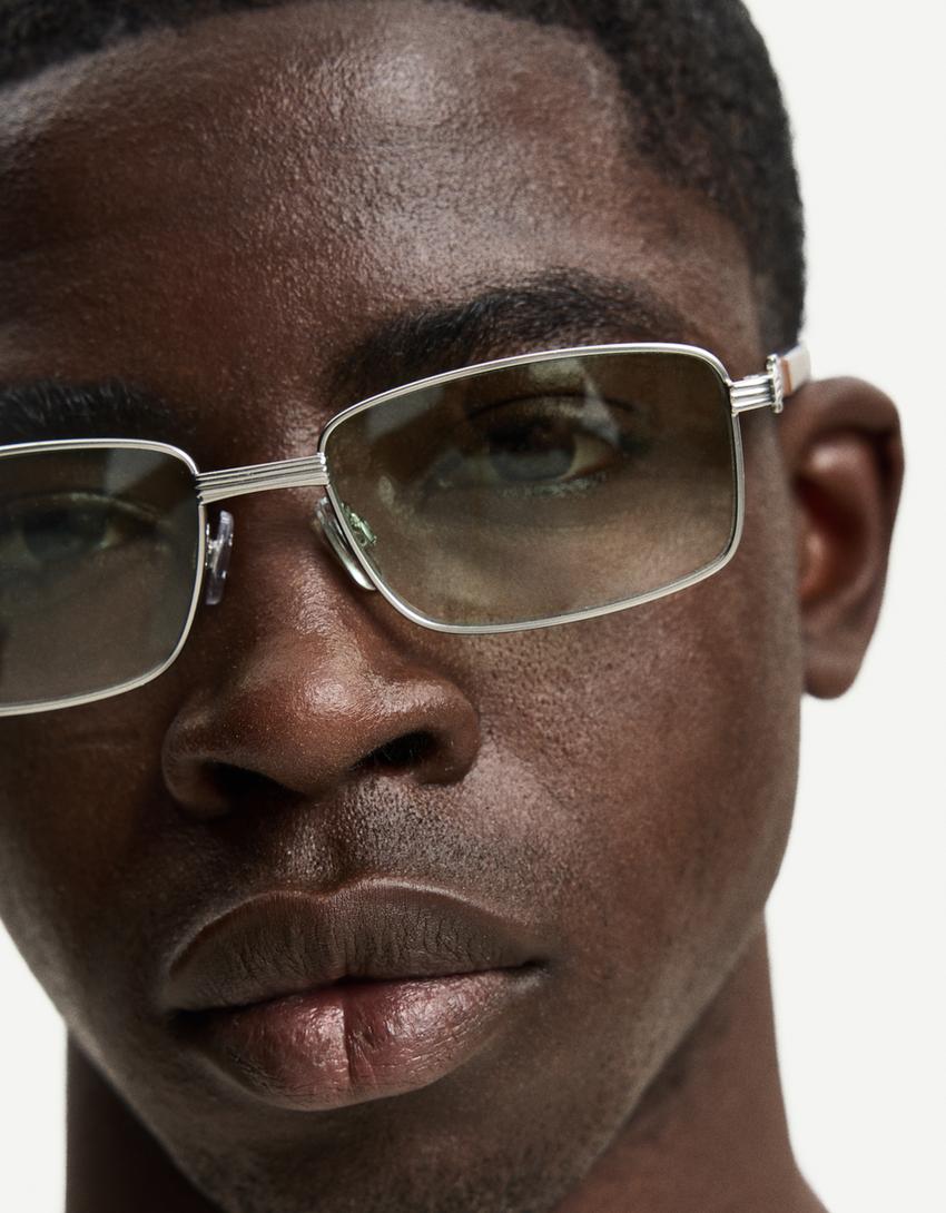 Lunettes de soleil métalliques-Vert