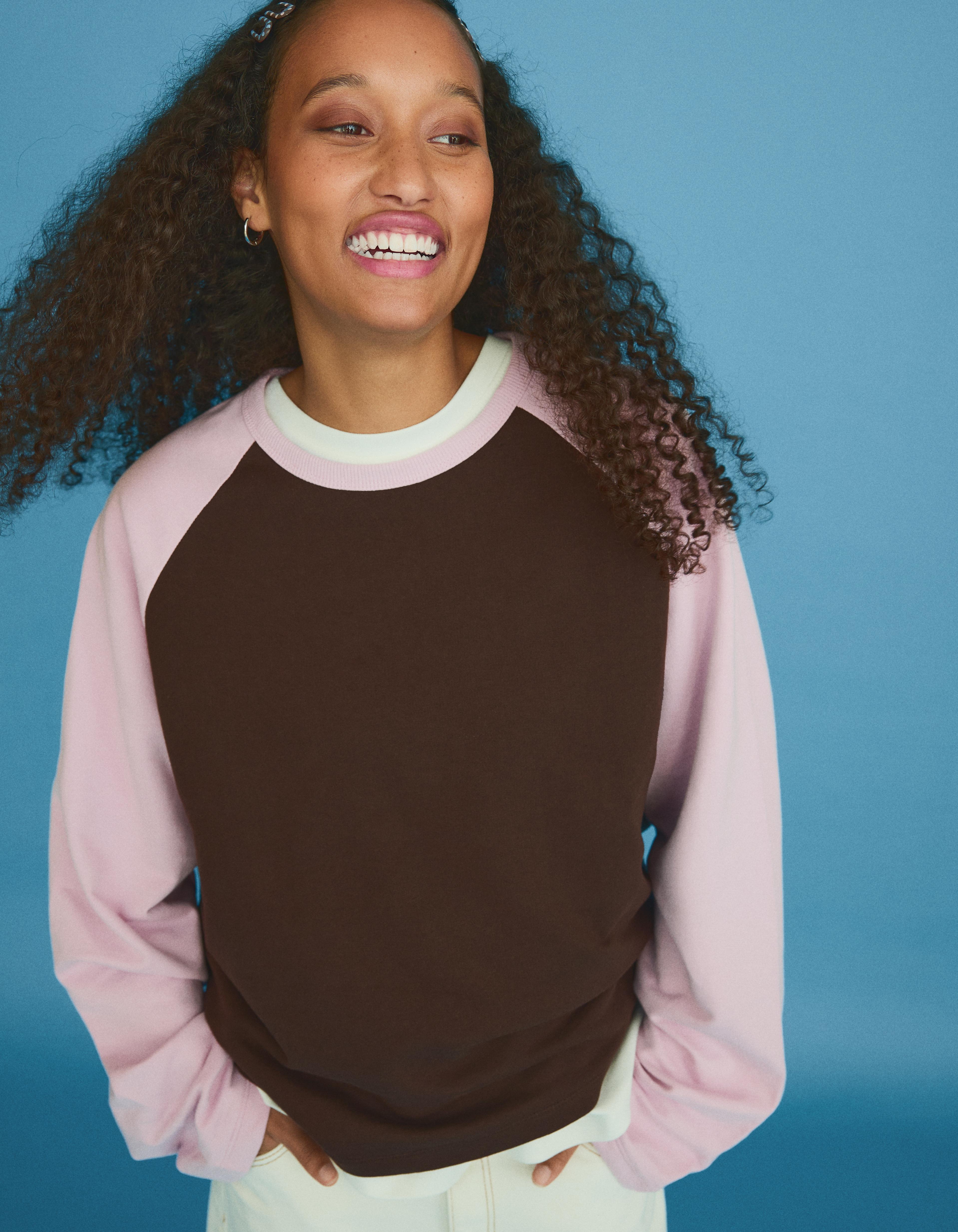 Bershka Bisiklet yaka reglan kazak görsel 6