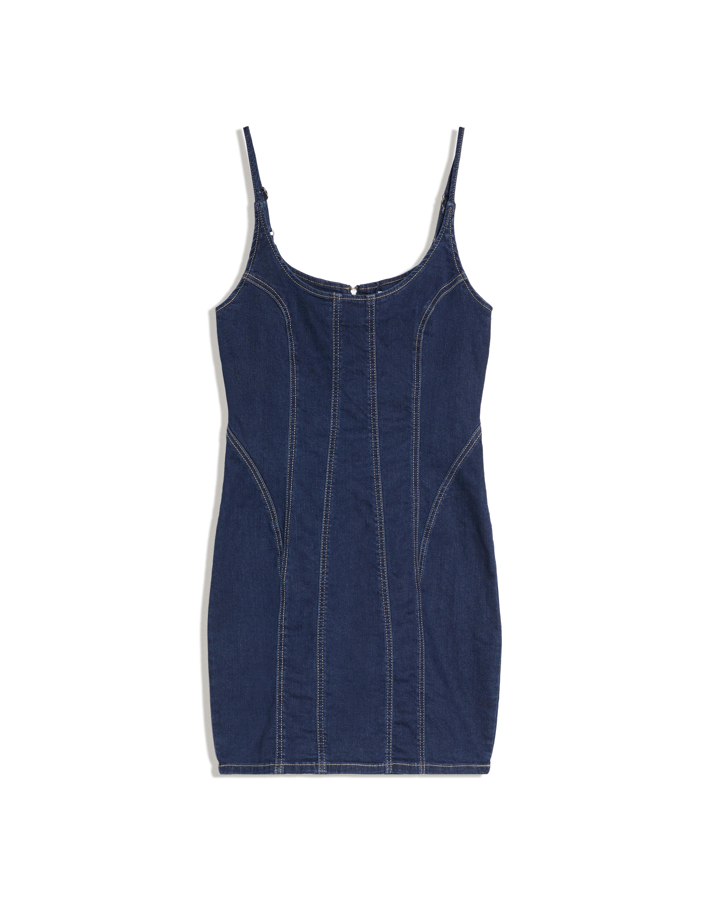 Mini denim elbise - Görsel 3