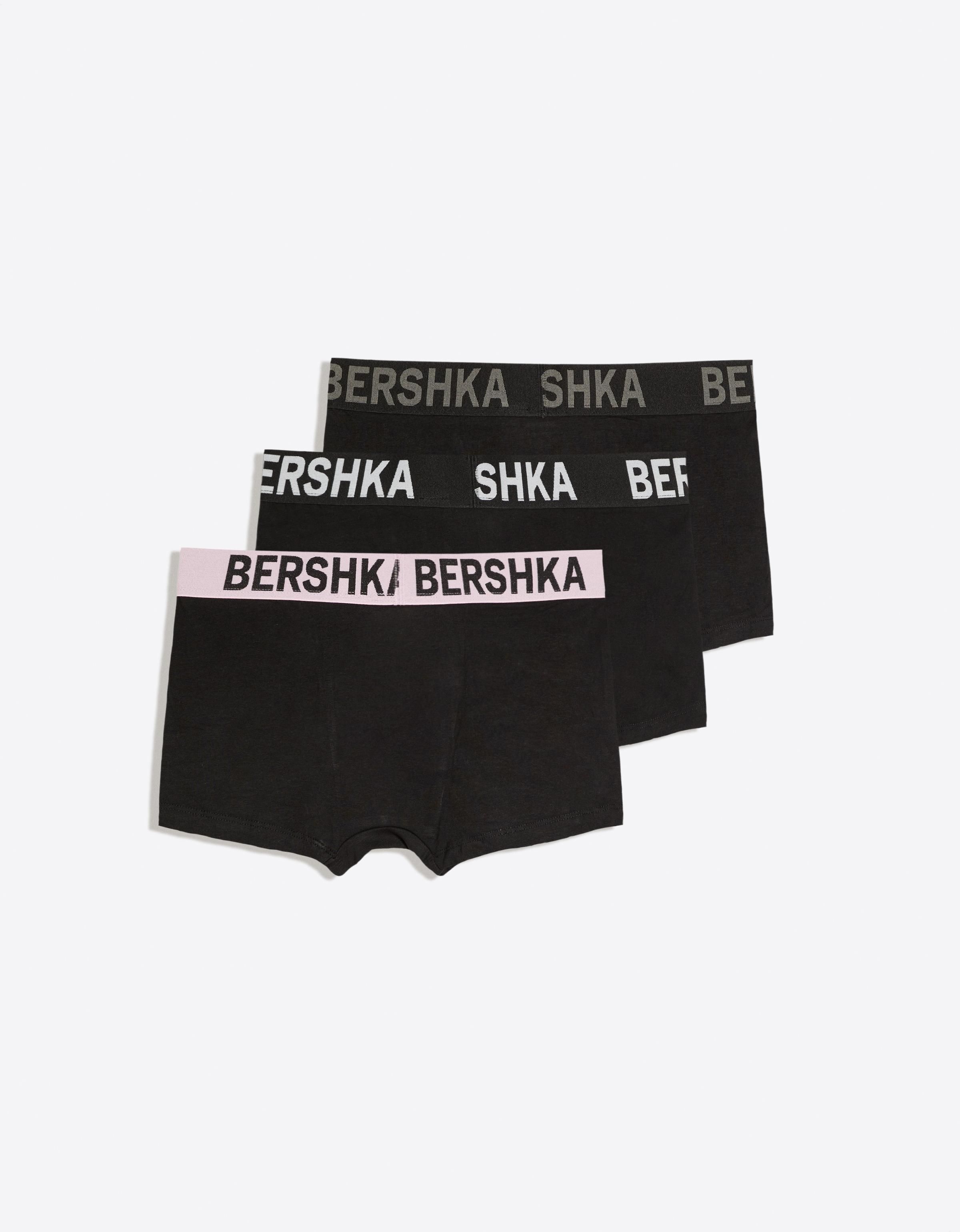 3-pack of wide-waistband boxers — Pink