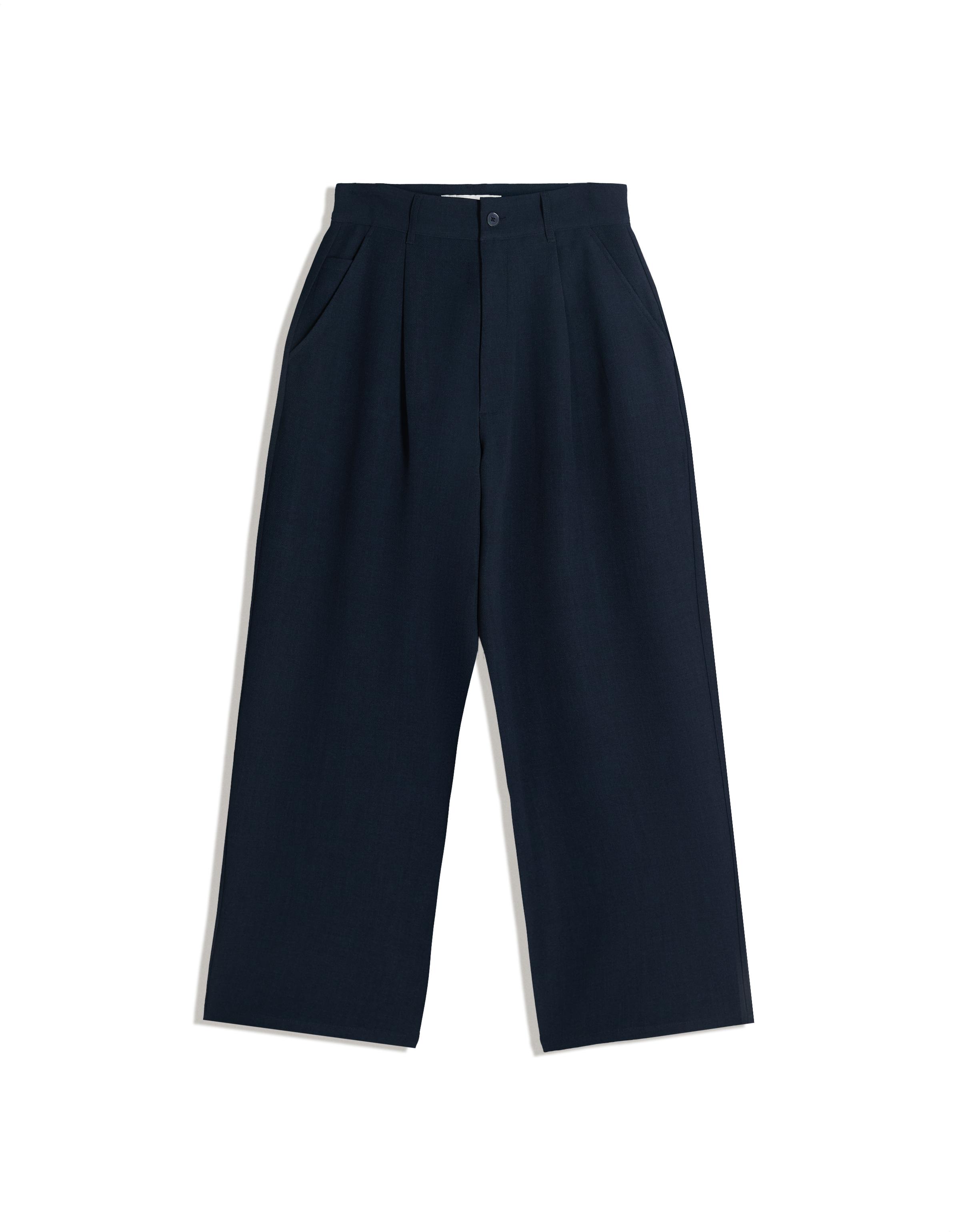 Super baggy tailored trousers — Navy