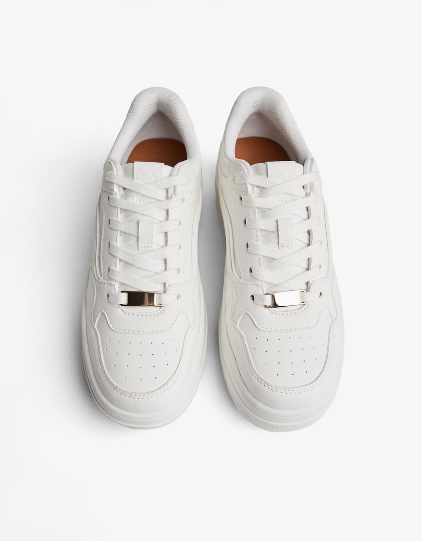 Zapatillas piso volumen-Blanco