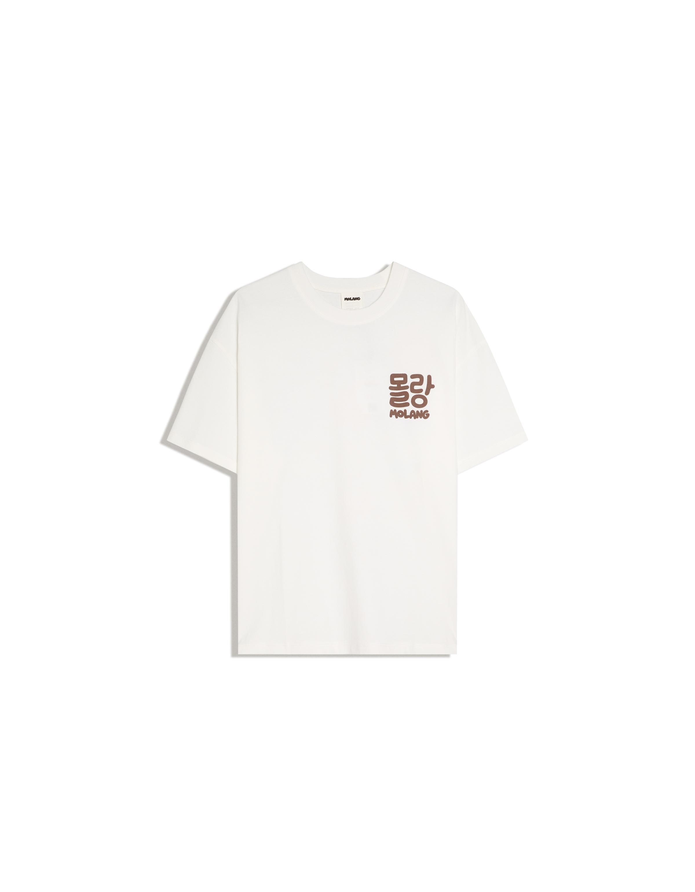 MOLANG ZODIAC oversize print T-shirt — Off white
