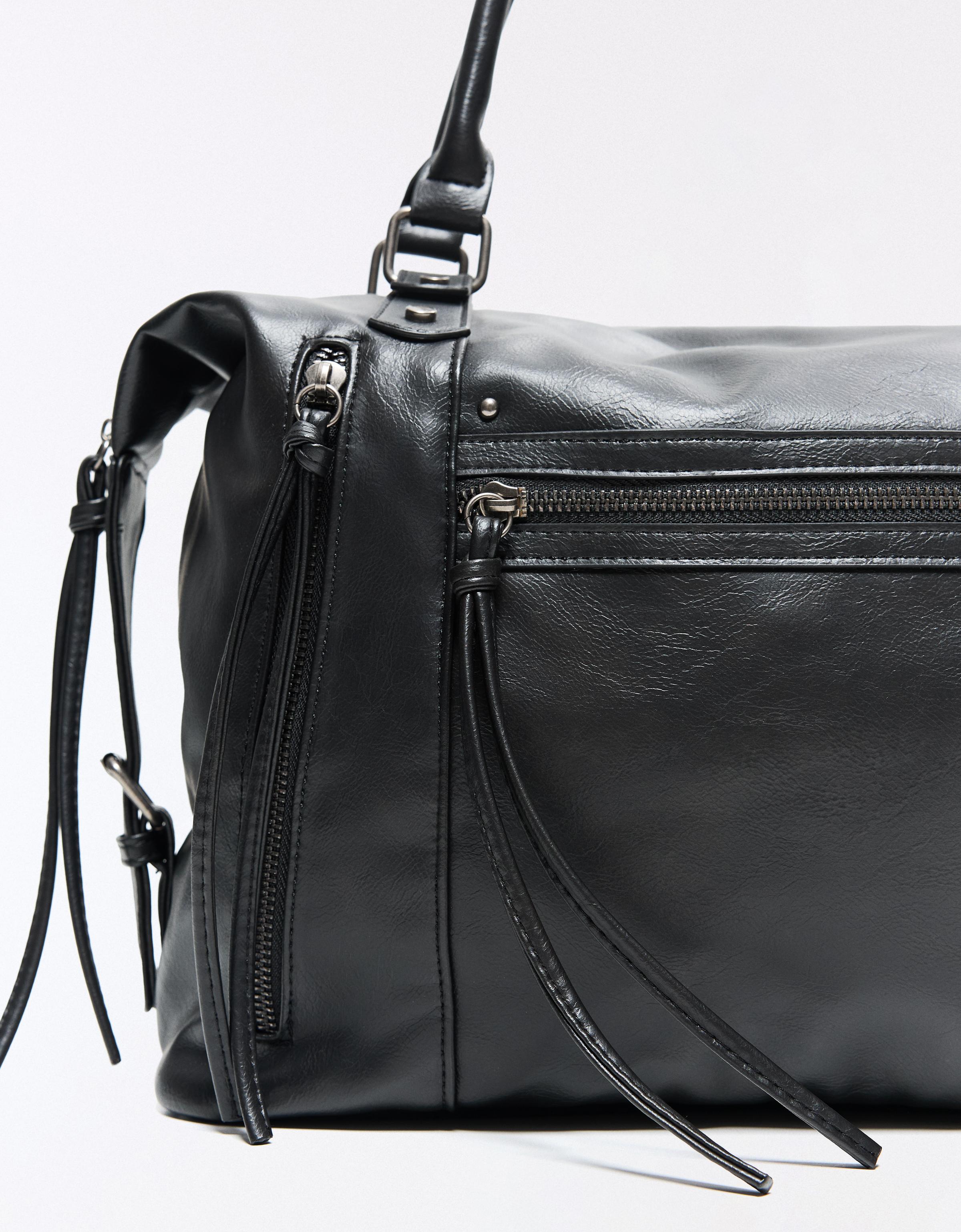 Zip-up bowling bag — Black