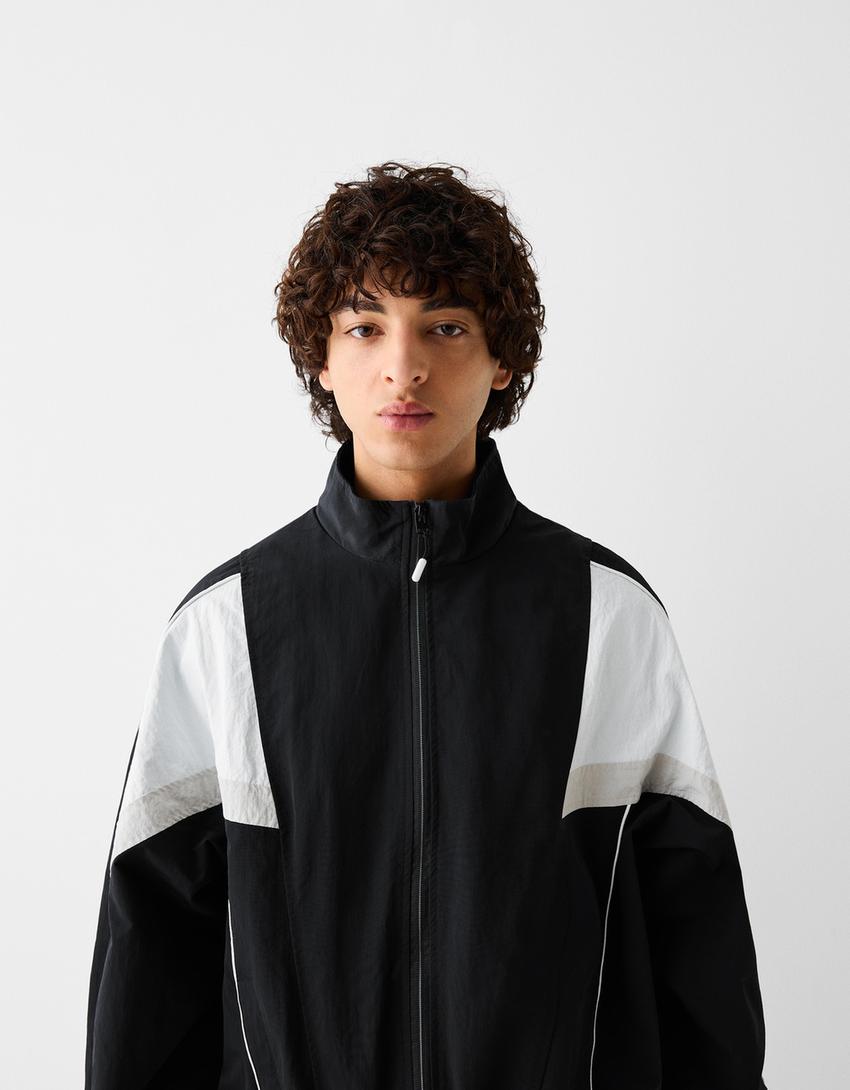 Blouson technique découpes-Noir-2