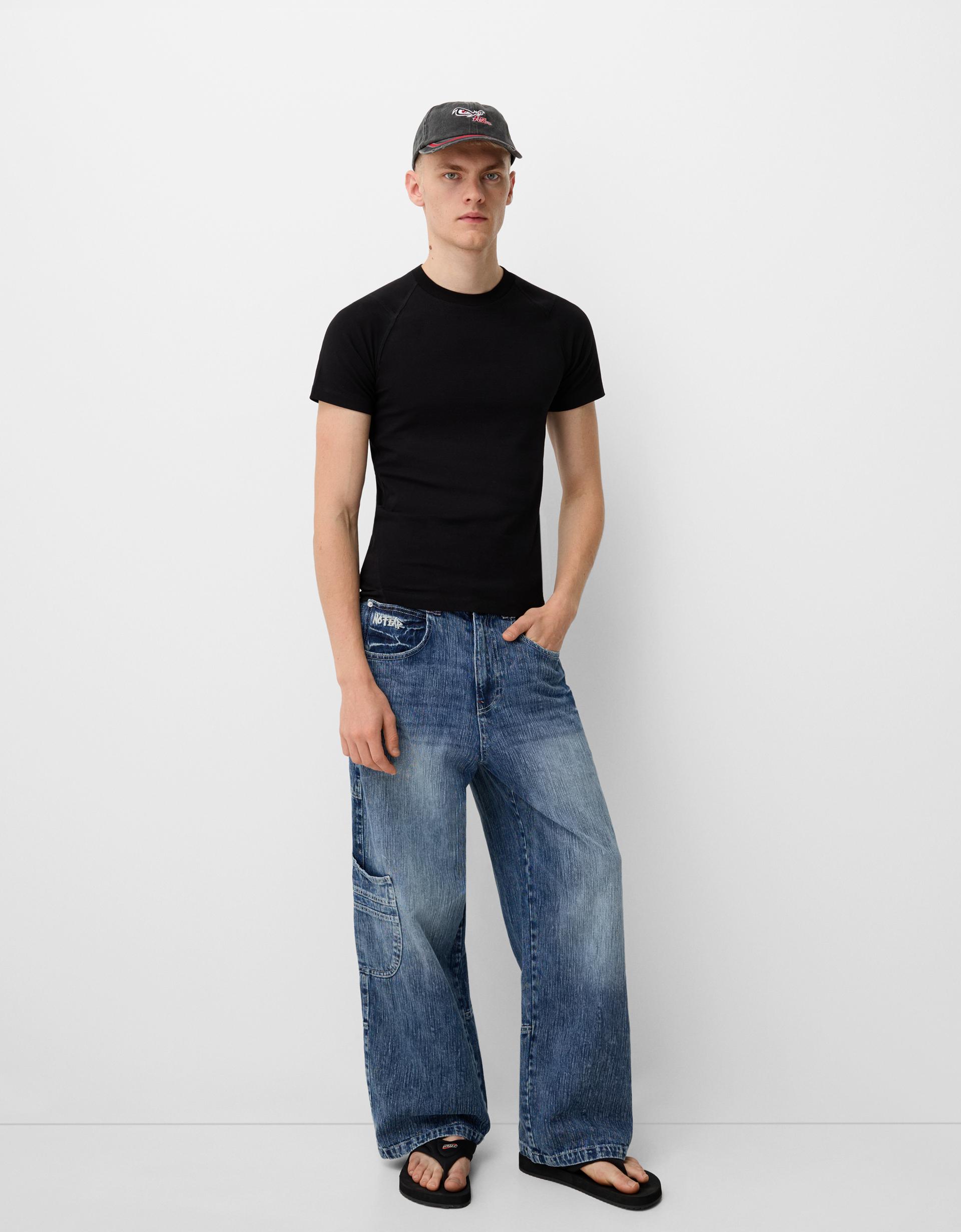 BERSHKA x NO FEAR super baggy jeans - Jeans - Men | Bershka