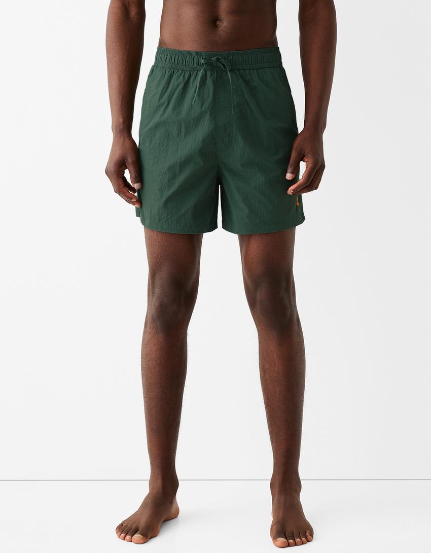 Bañador boxy monocolor-Verde-1