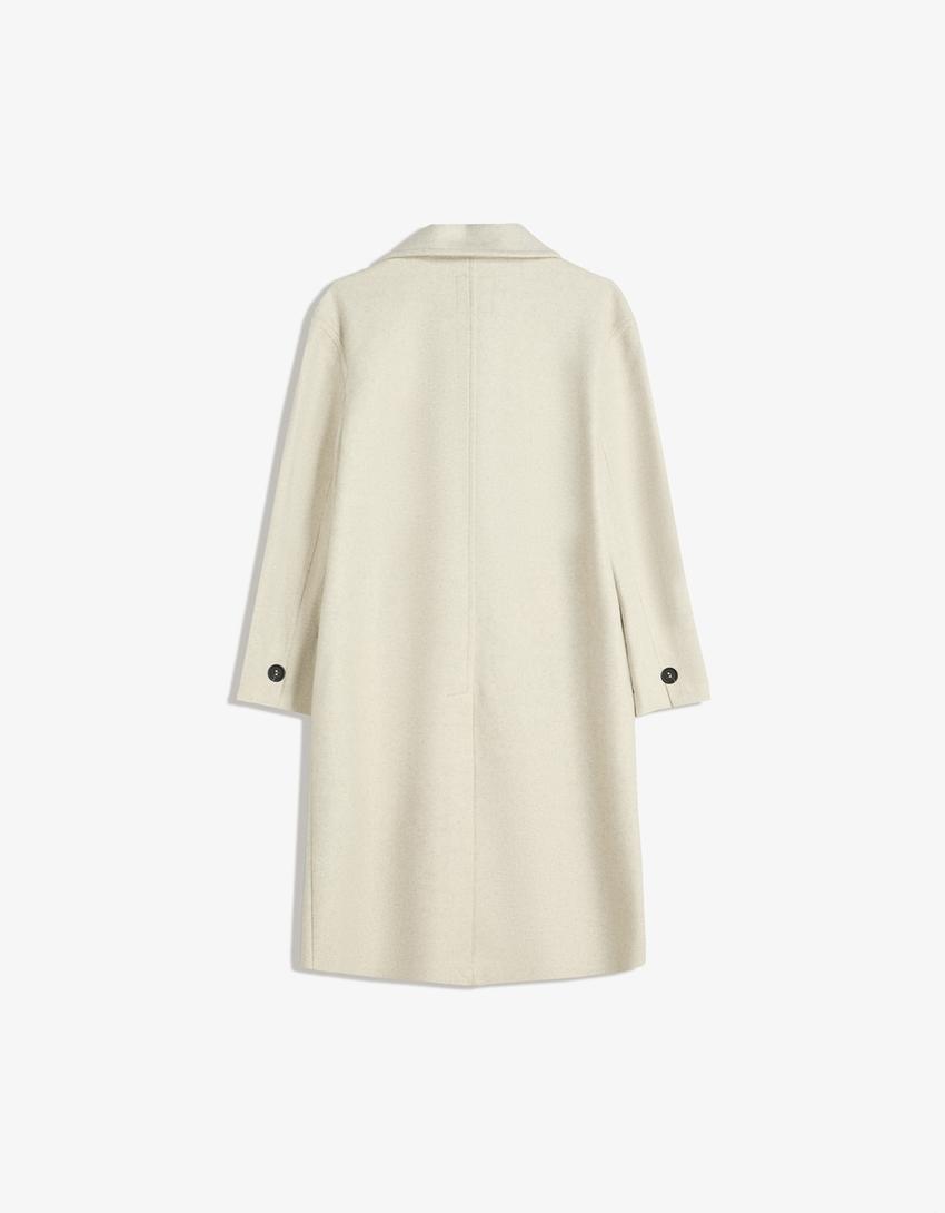 Lång mjuk kappa-Sand