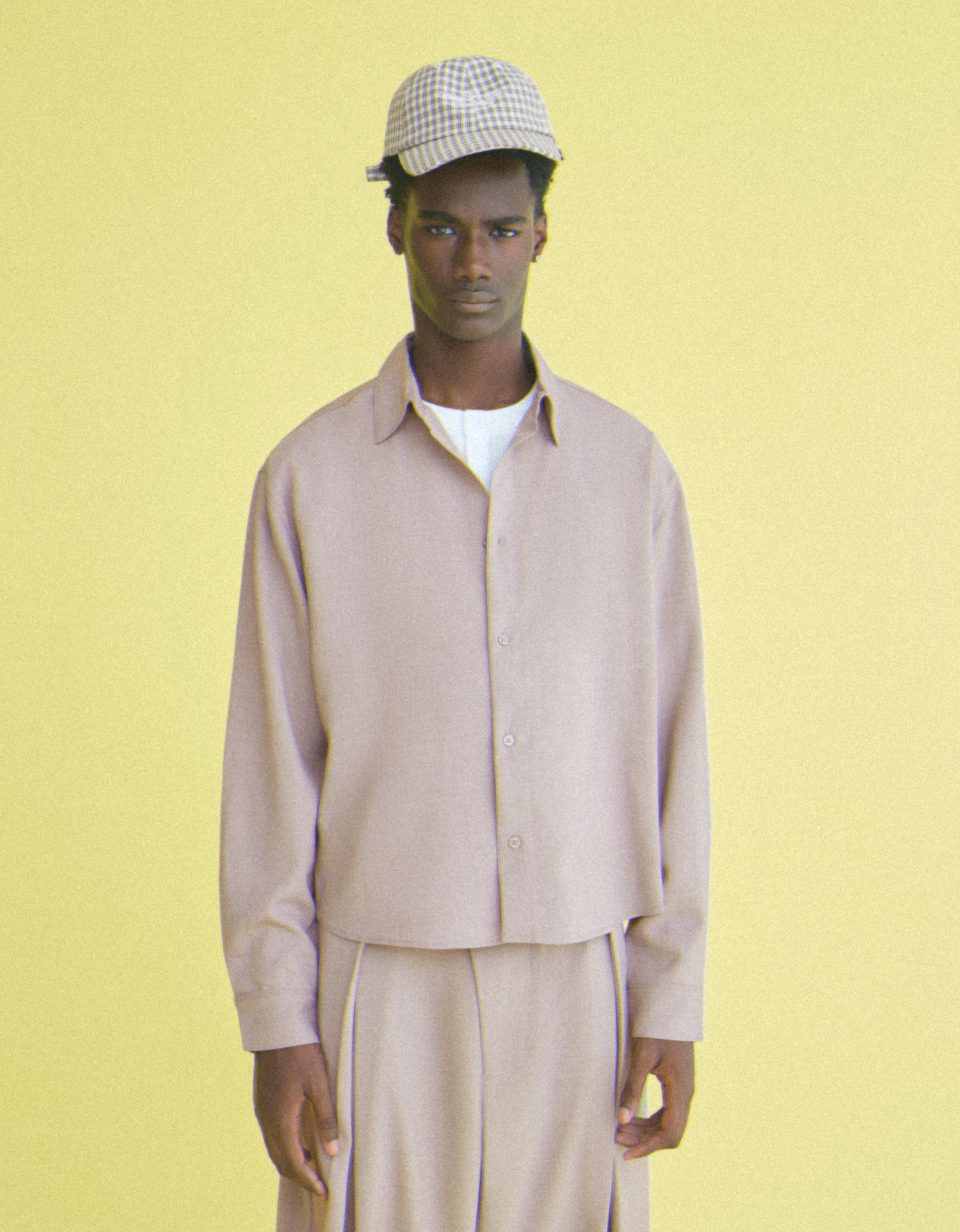 Bershka Uzun kollu boxy fit gömlek görsel 7