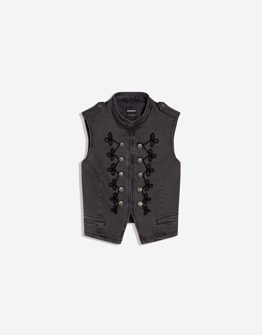 Front button waistcoat-Dark grey