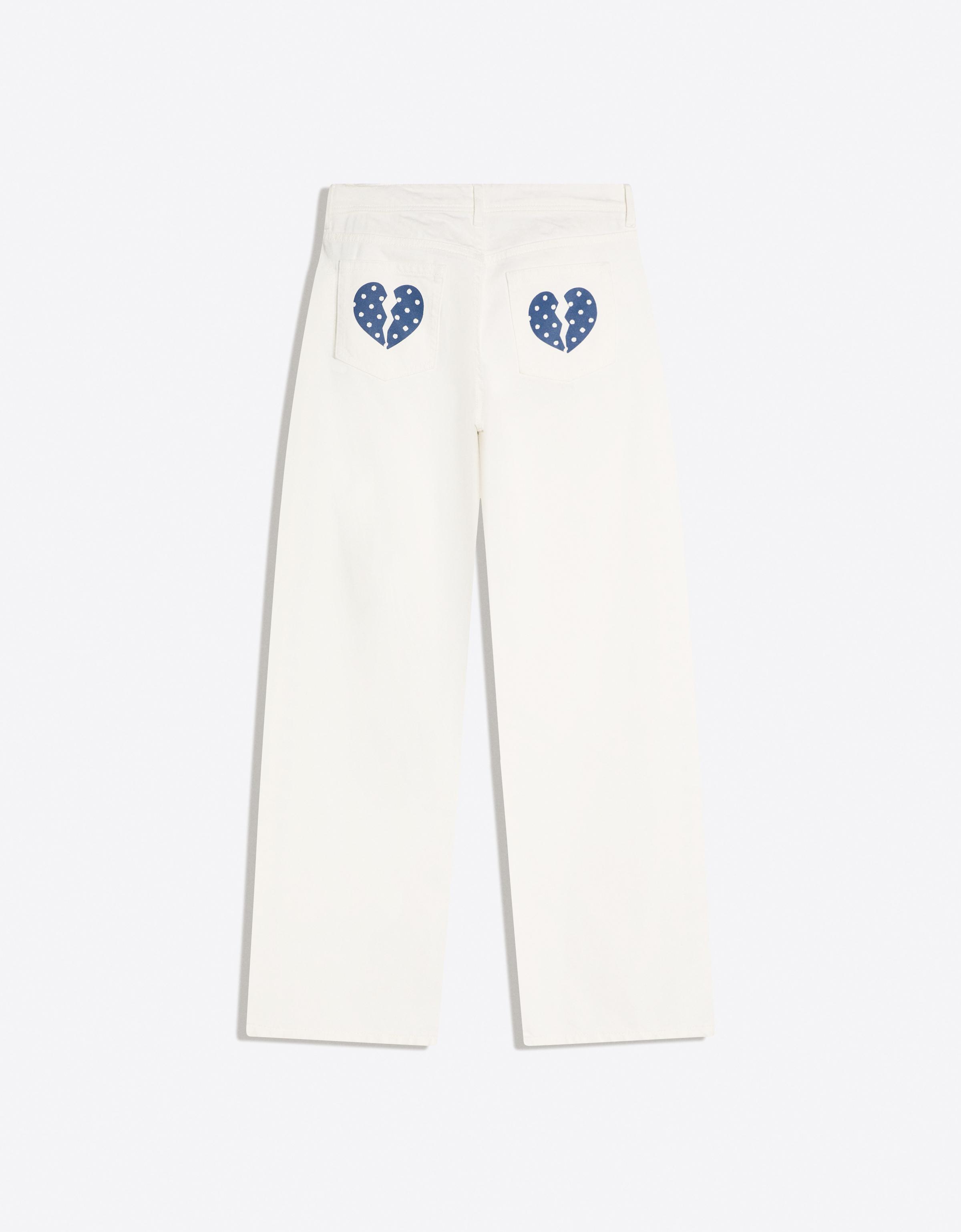 Low-rise baggy studded jeans