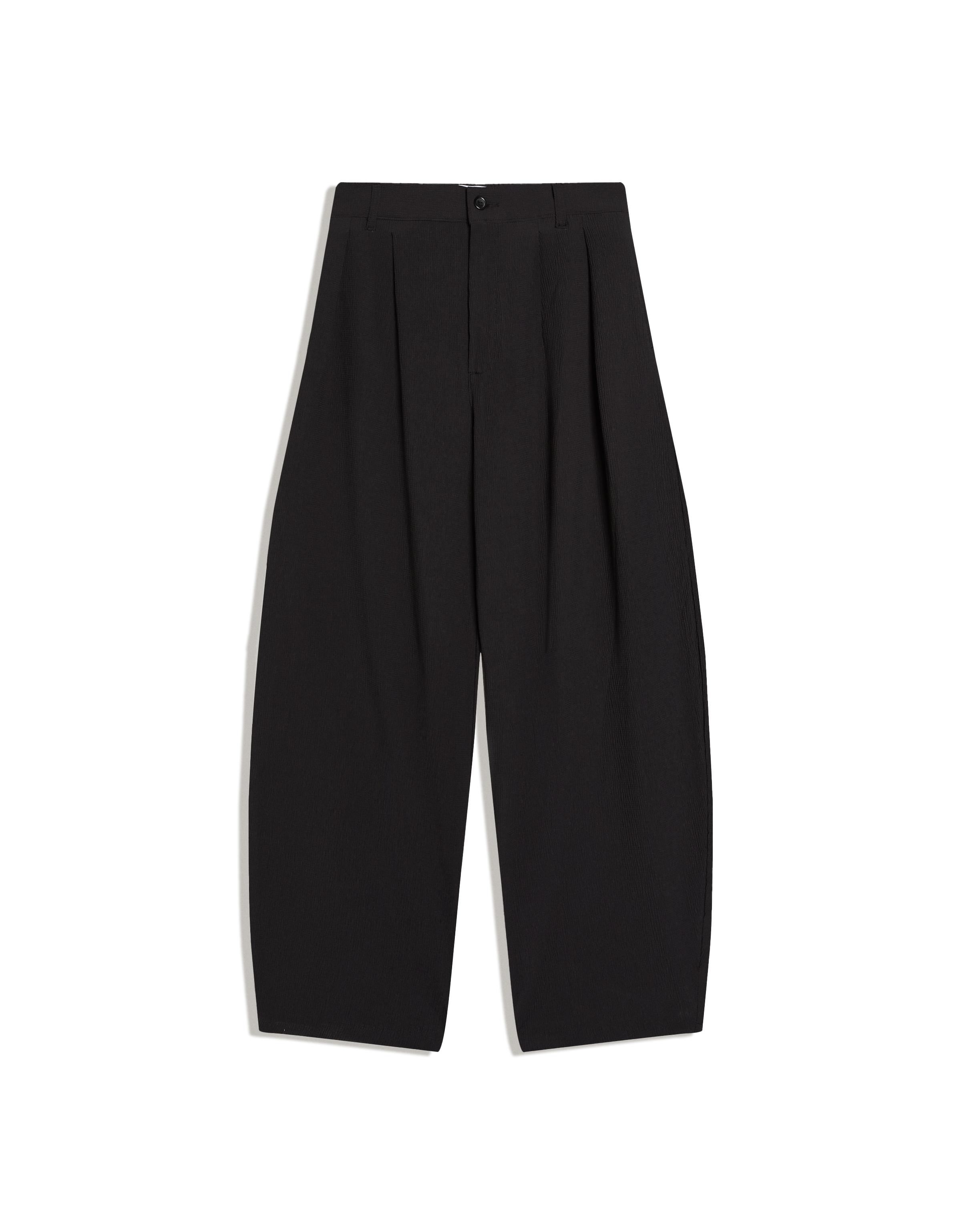 Bershka Piliseli super baggy fit jogger pantolon görsel 8