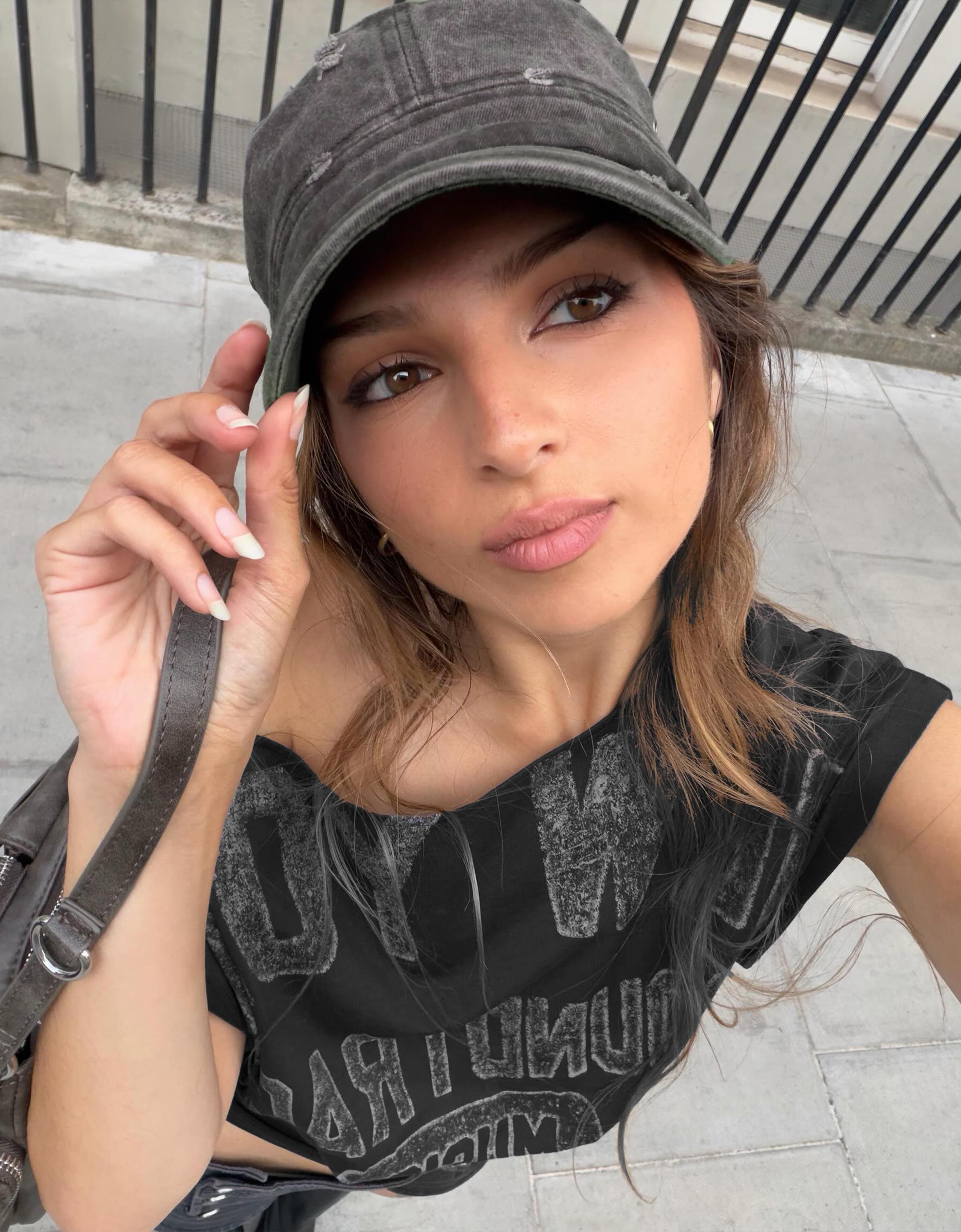 Twill cap — Black