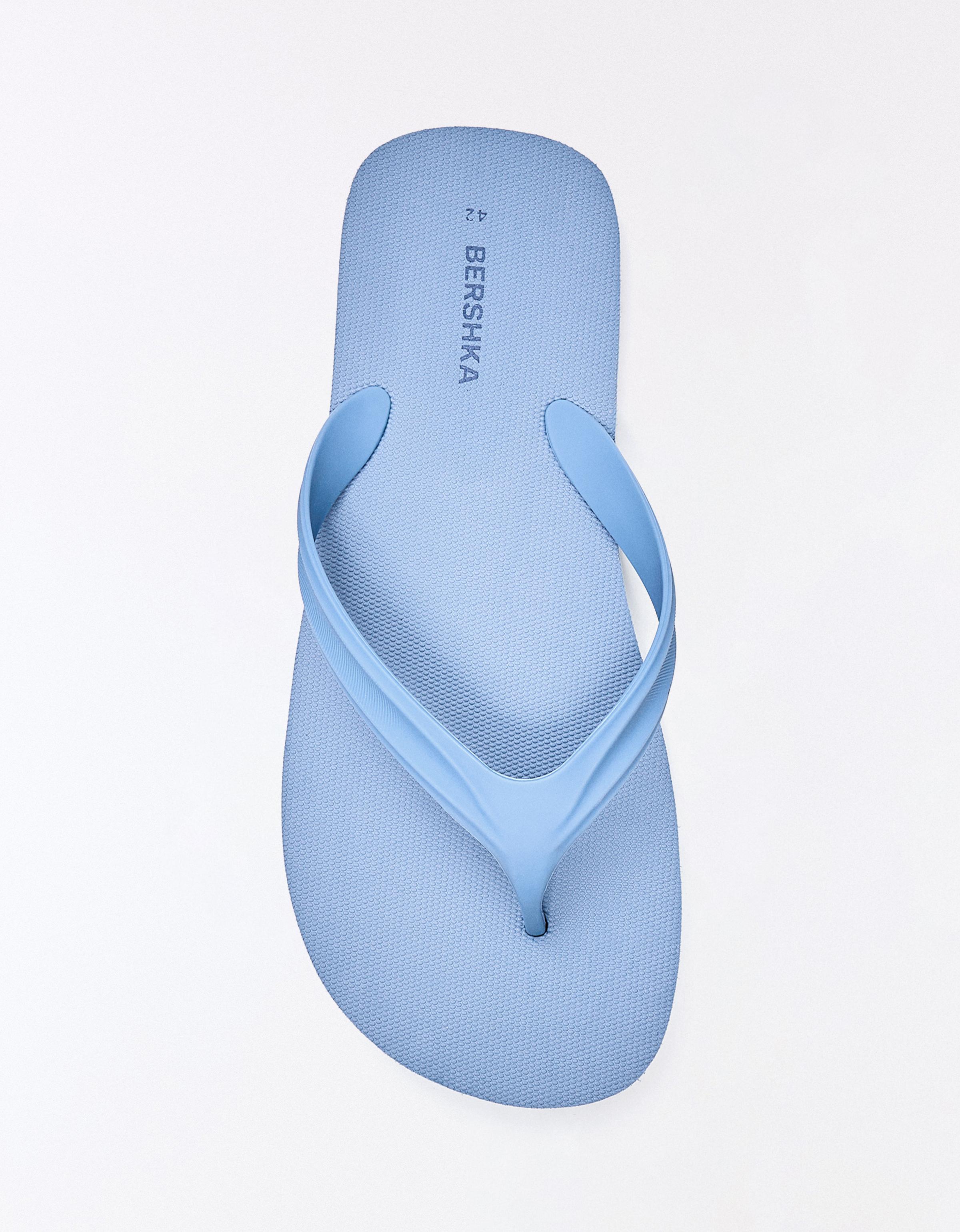 BASIC THONG SANDALS — BLUE
