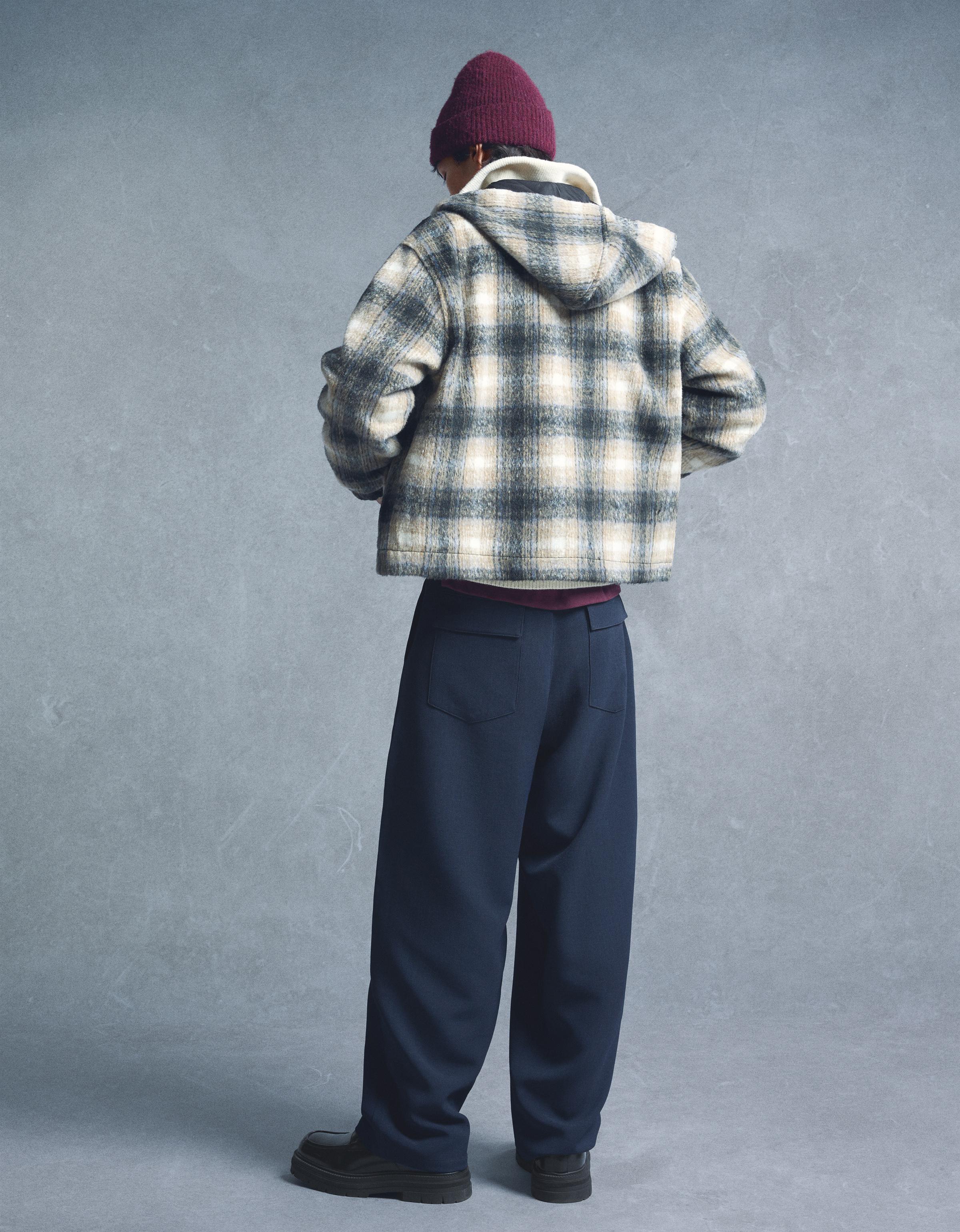 Super baggy tailored trousers — Navy