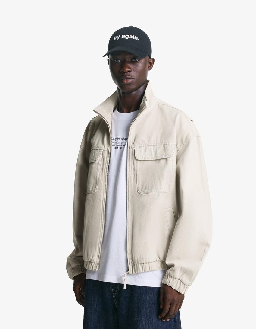 Veste à poches-Camel-0