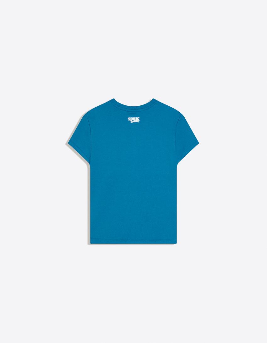 Camiseta manga corta Sonic-Azul