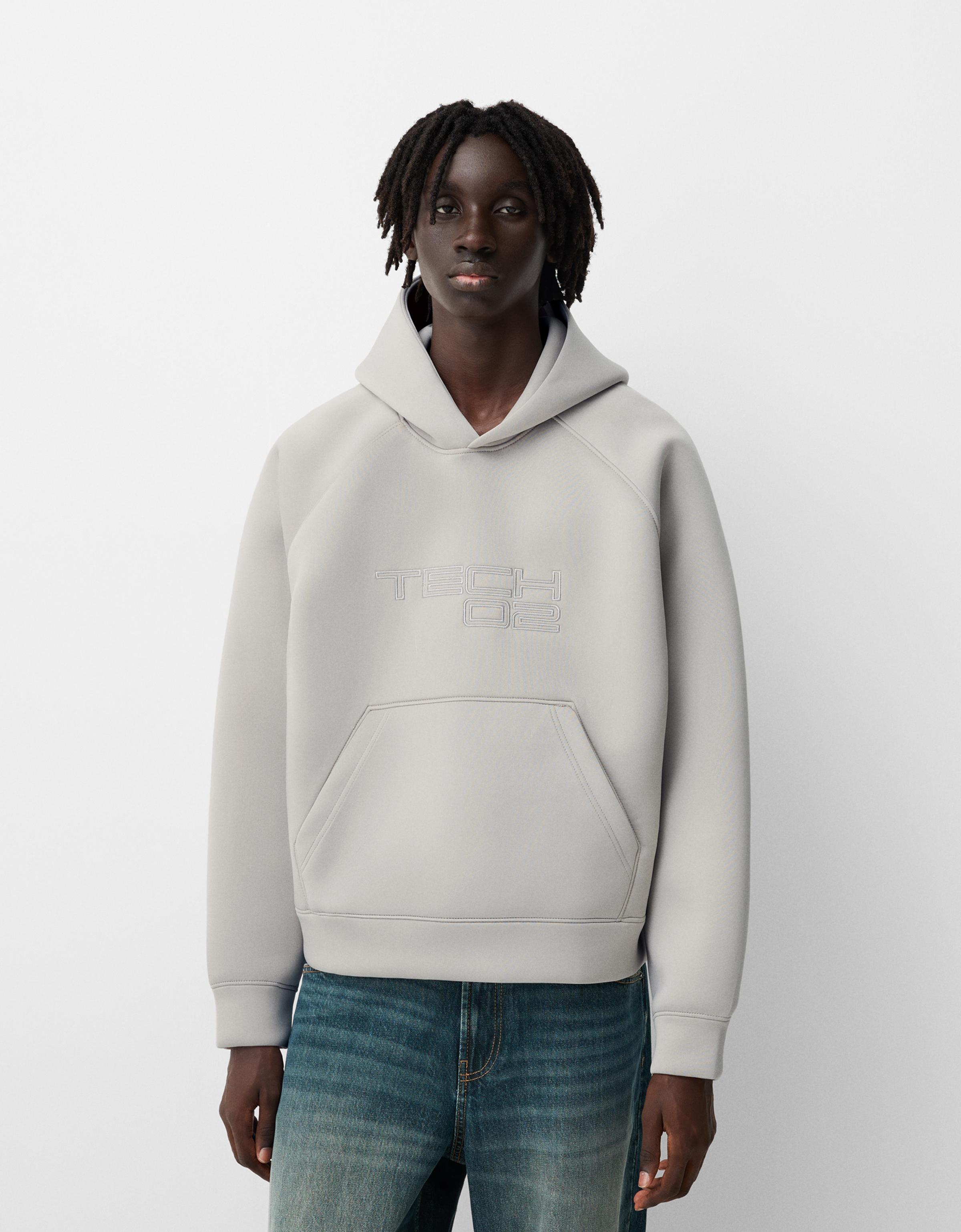 Bershka hoodie men hotsell