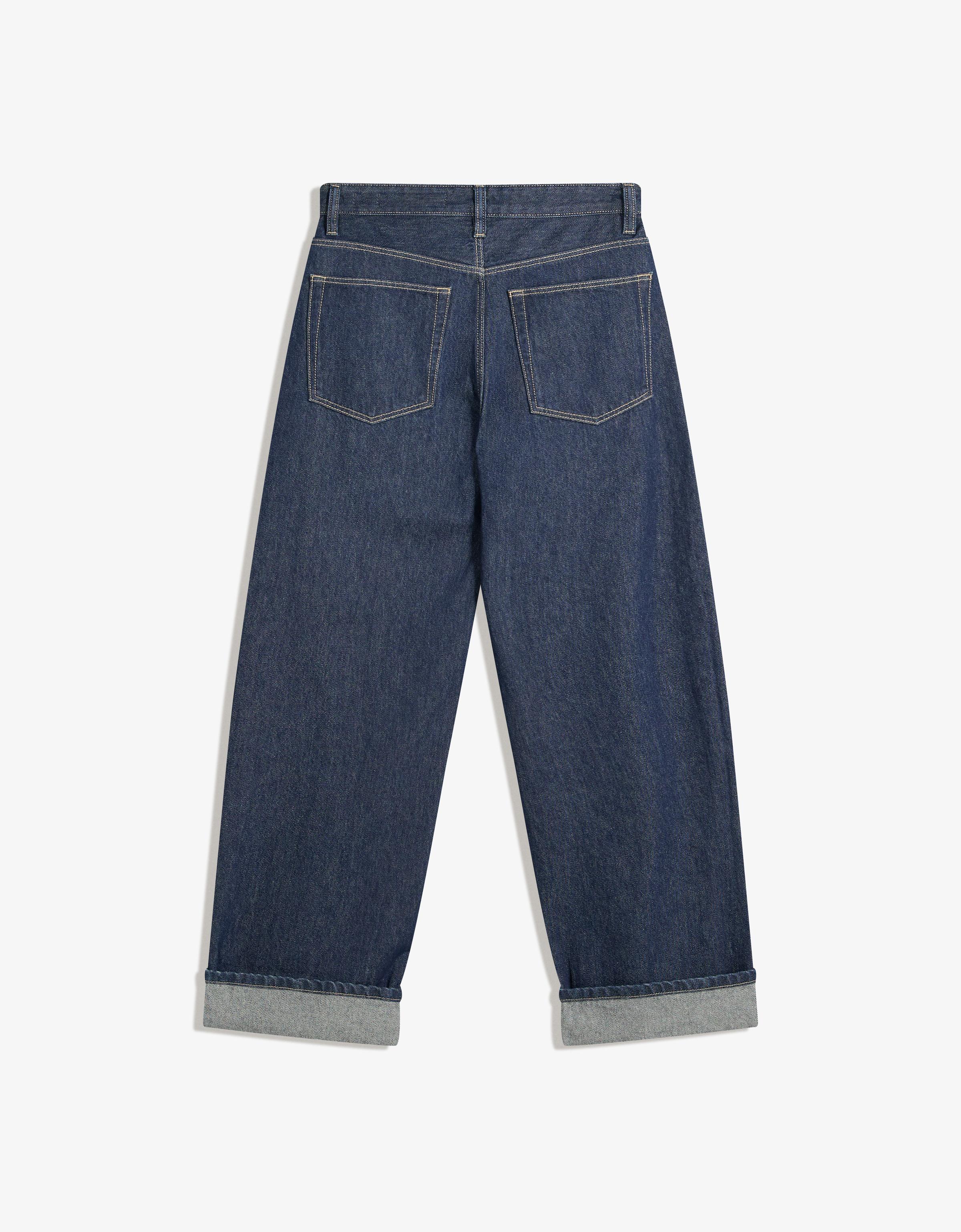 Düşük bel paça detaylı baggy fit jean - Görsel 30