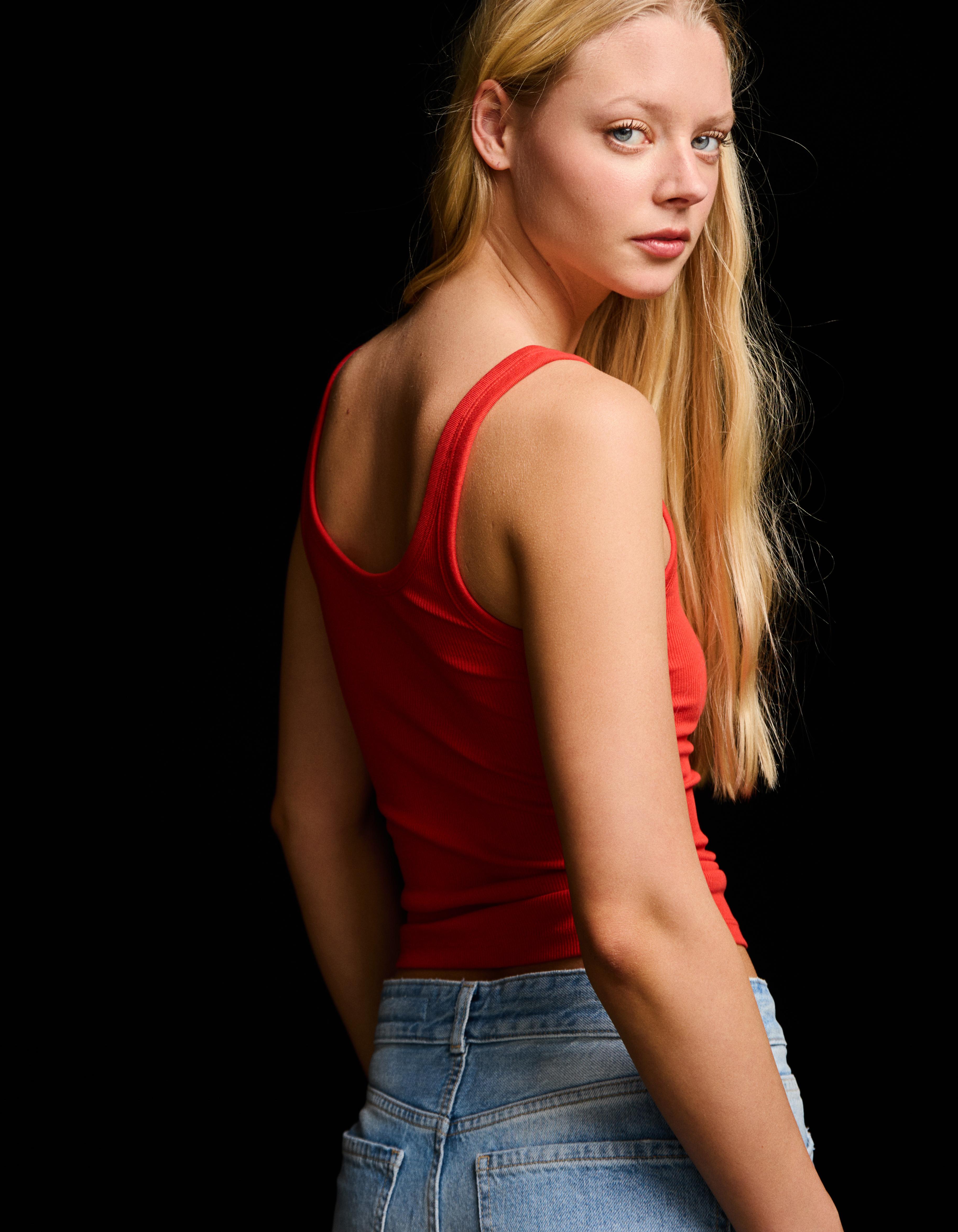 Rib askılı tişört - Görsel 22