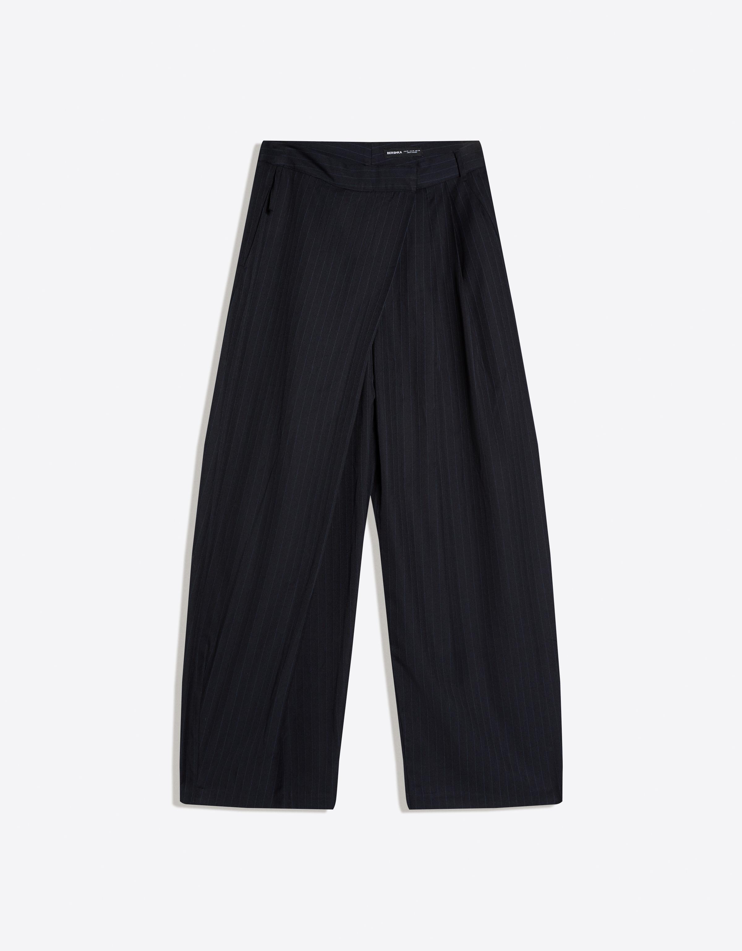 Crossover waist trousers