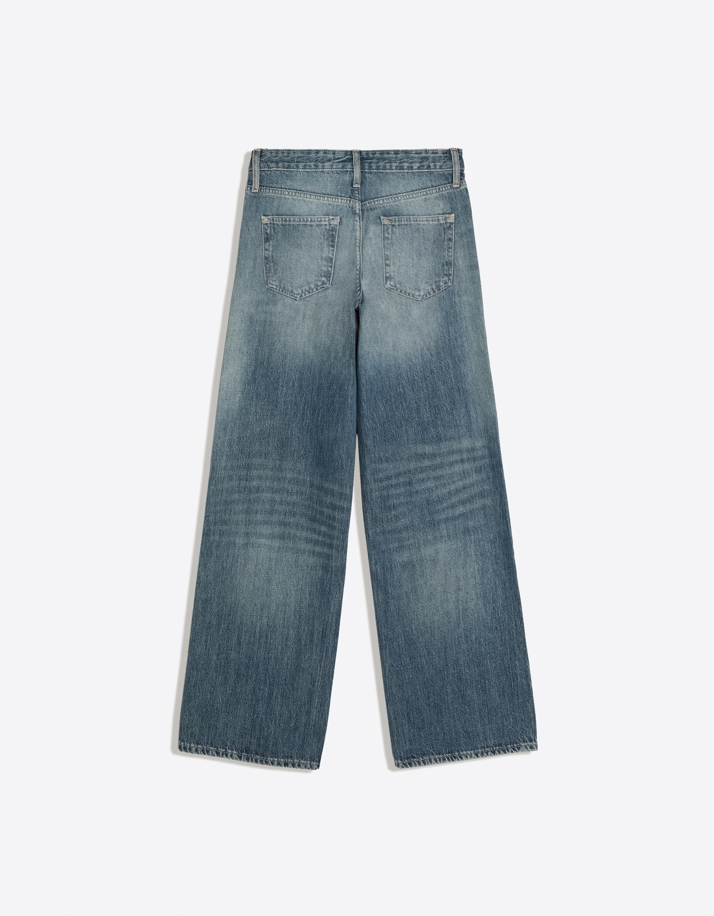 Low-rise straight jeans — Light blue