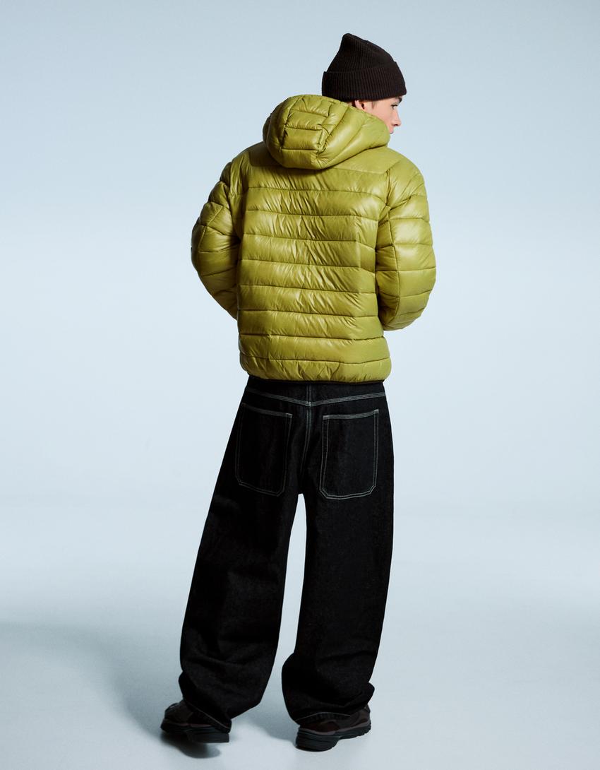 Blusão acolchoado leve-Verde