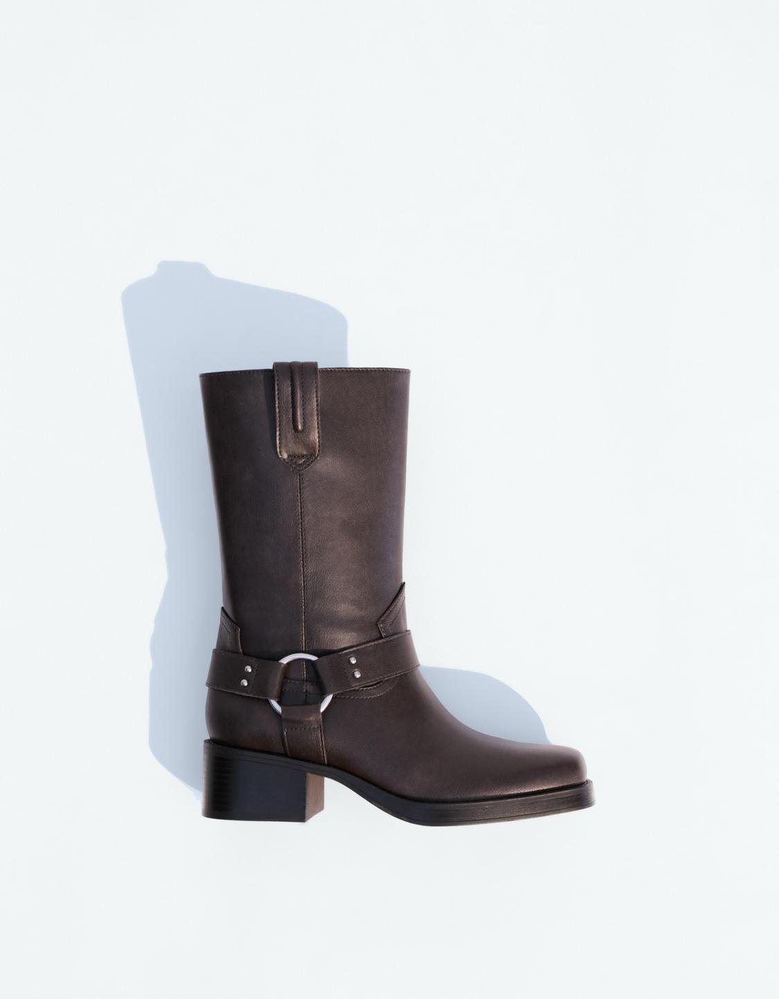 Bota rasa biker cano médio
