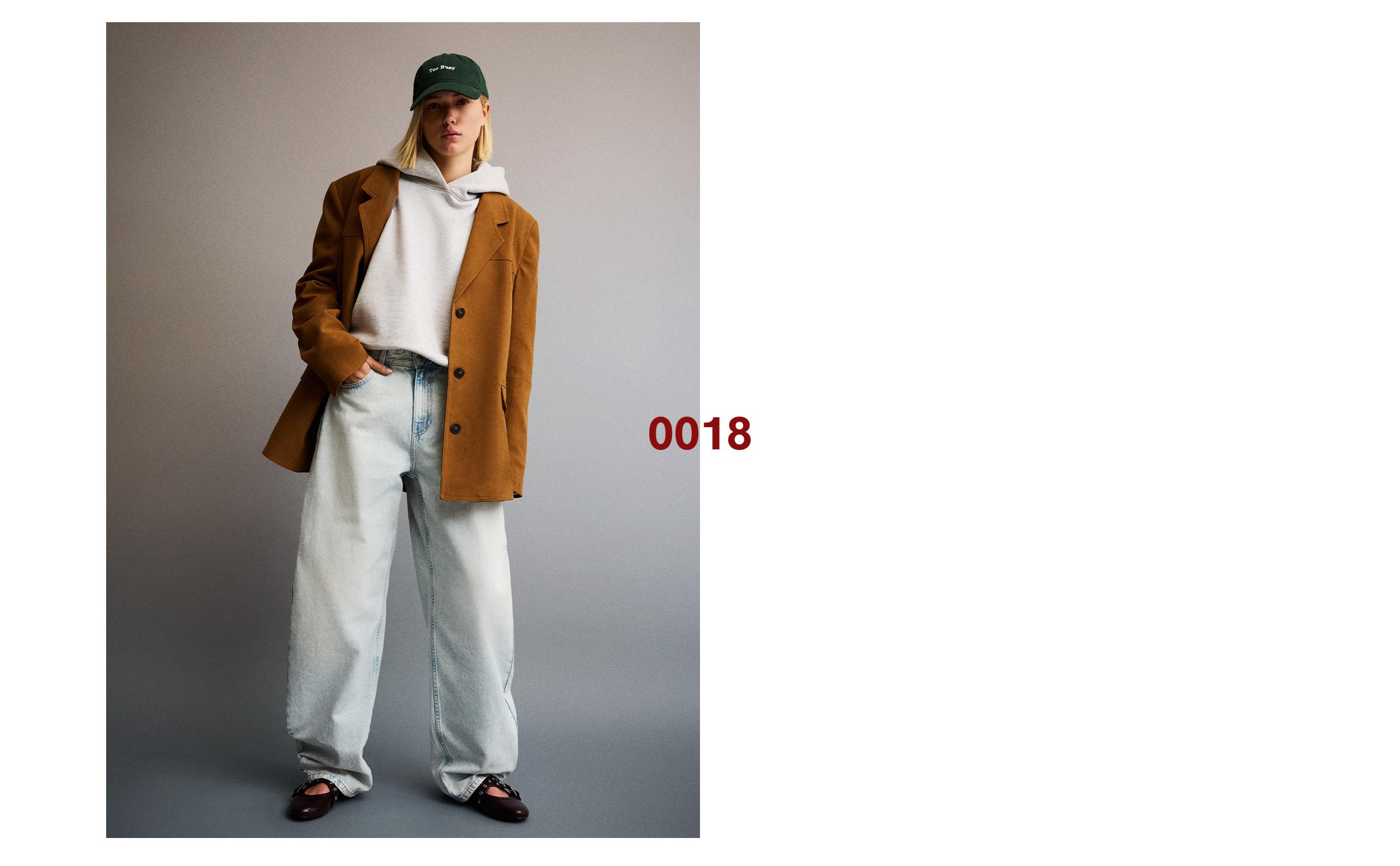 Yüksek bel geniş paça barrel fit jean - Görsel 136