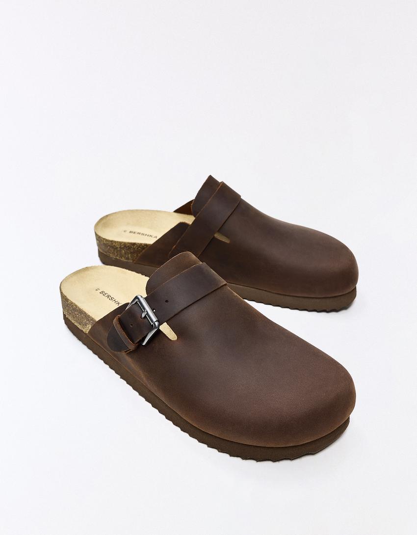 Sabots à boucle-Marron