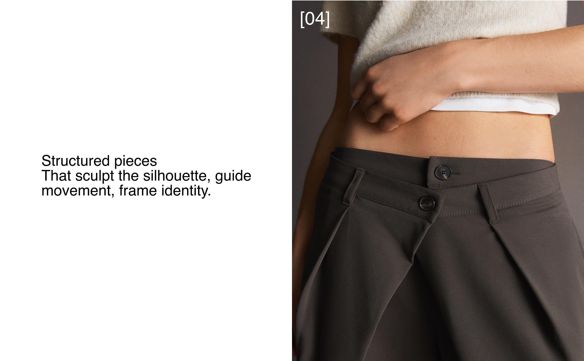 Çift düğmeli, pilili pantolon - Görsel 58