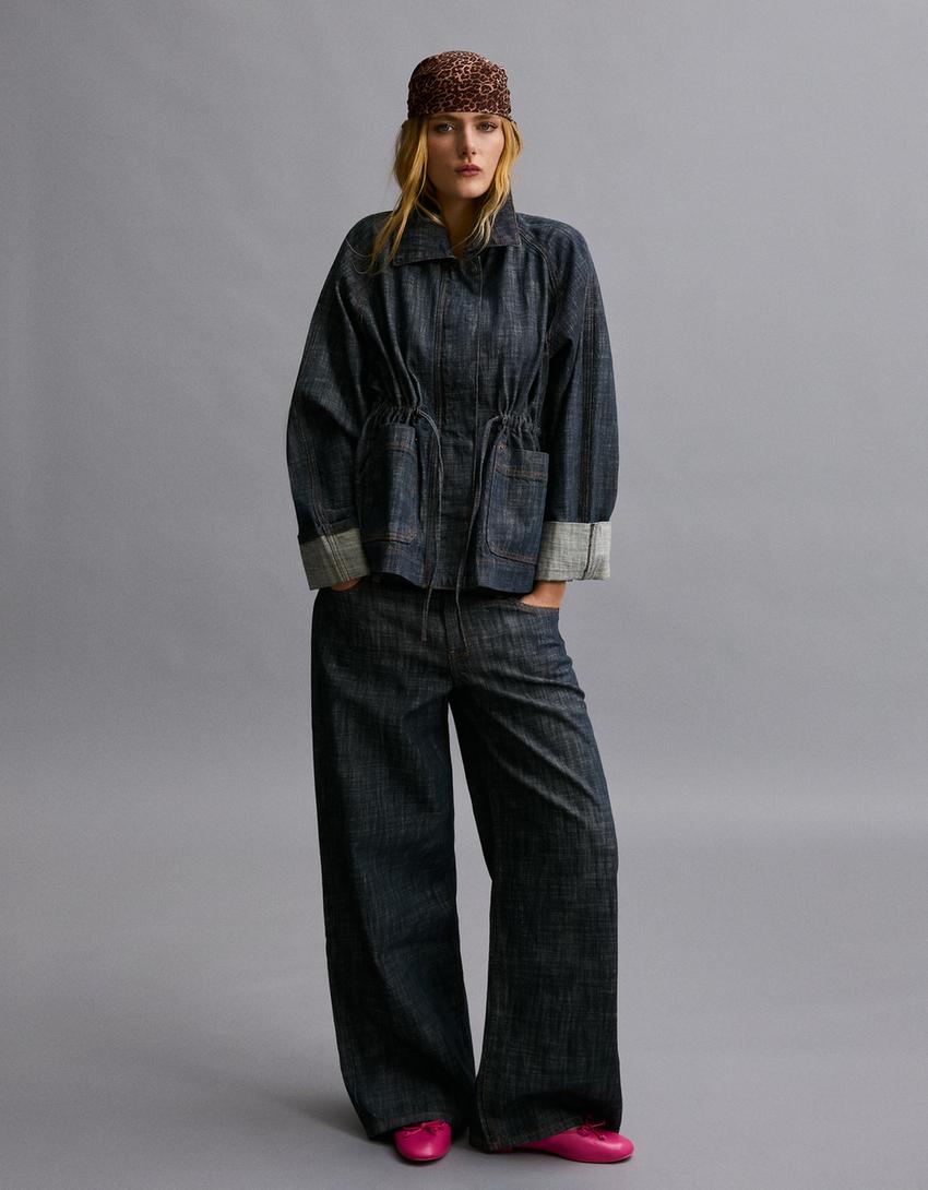 Pañoleta animal print-Marrón