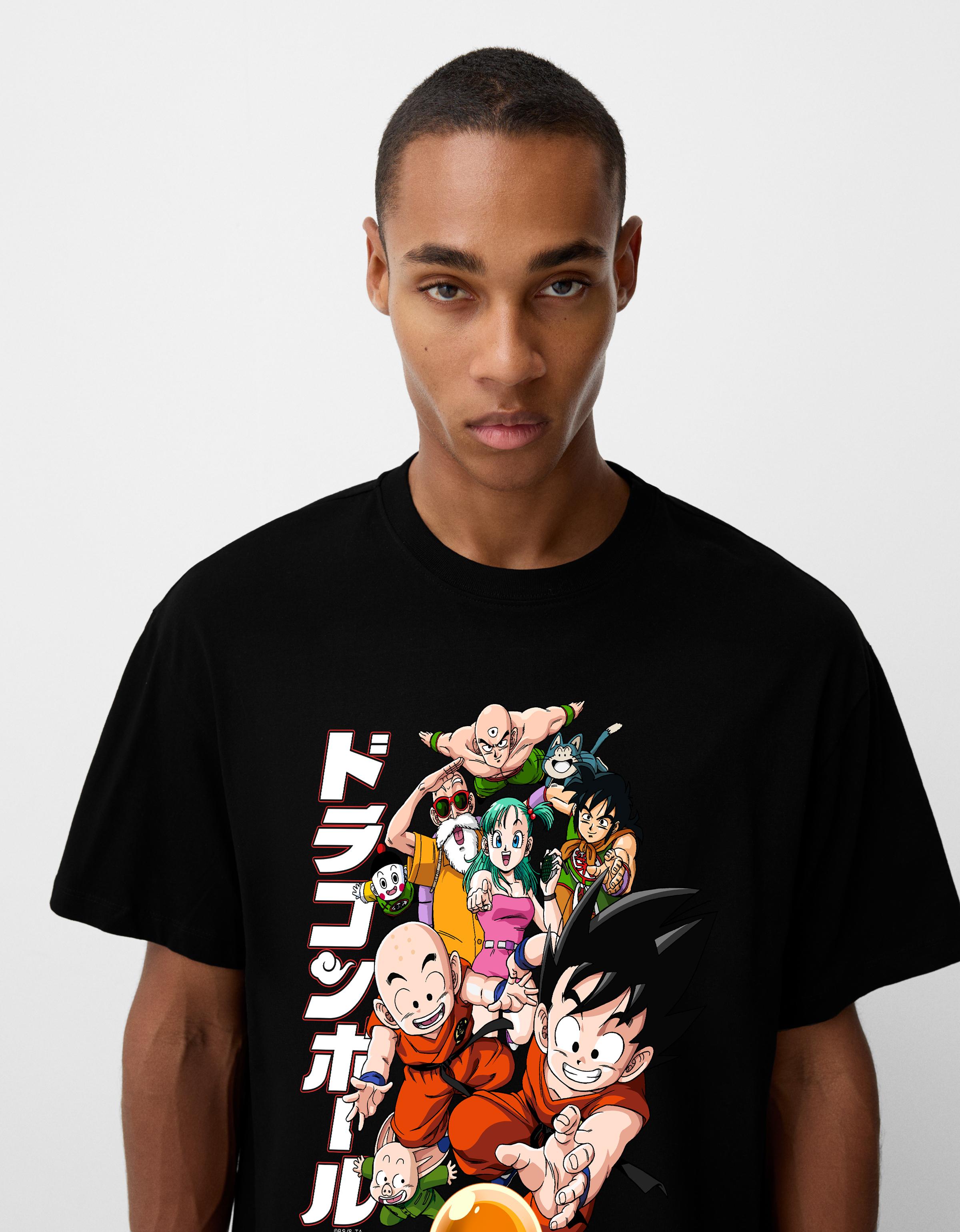 Camiseta bershka dragon ball sale