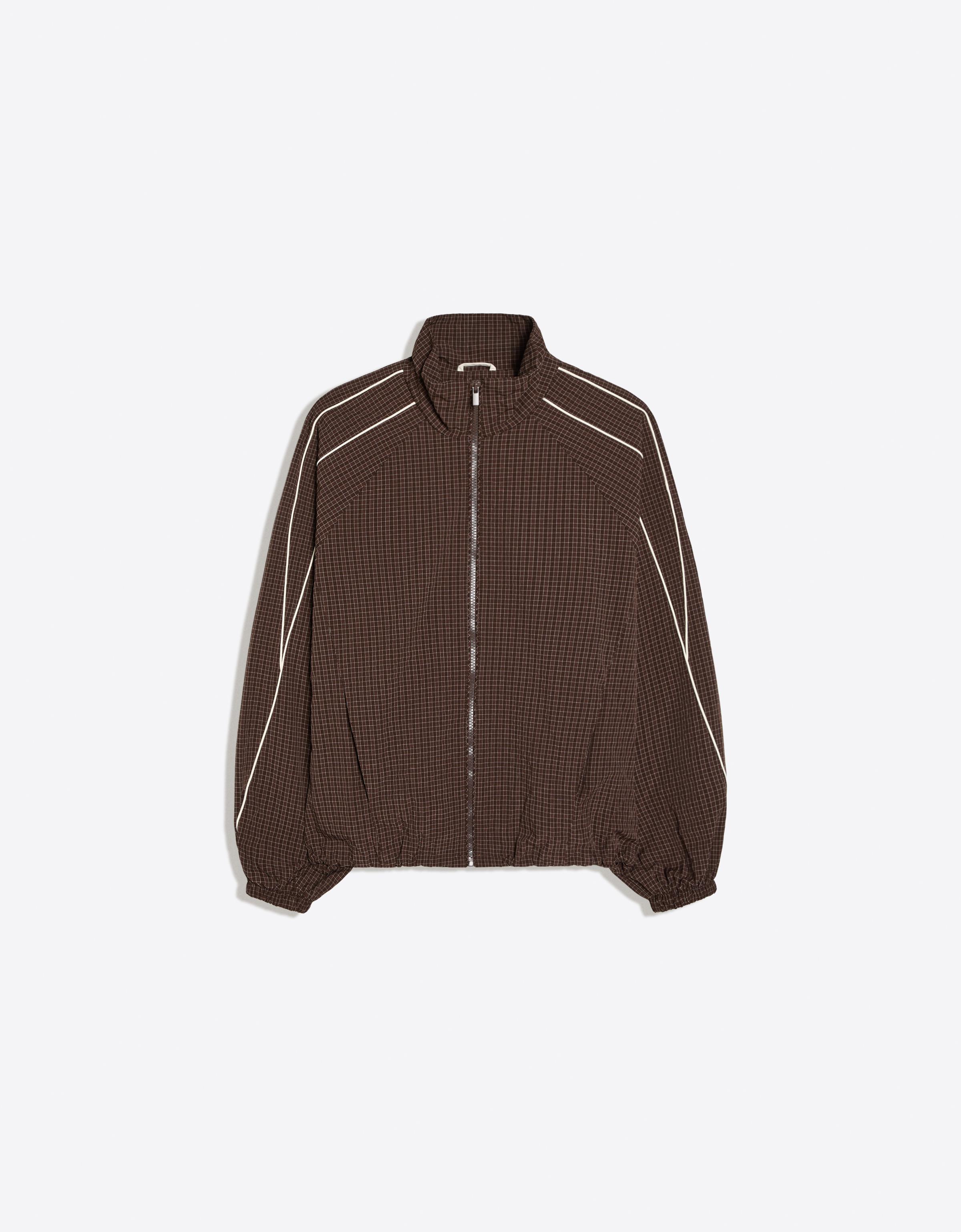 Contrast lightweight jacket — Brown