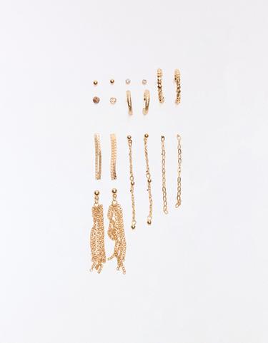 Mixed earring pack — Gold 3
