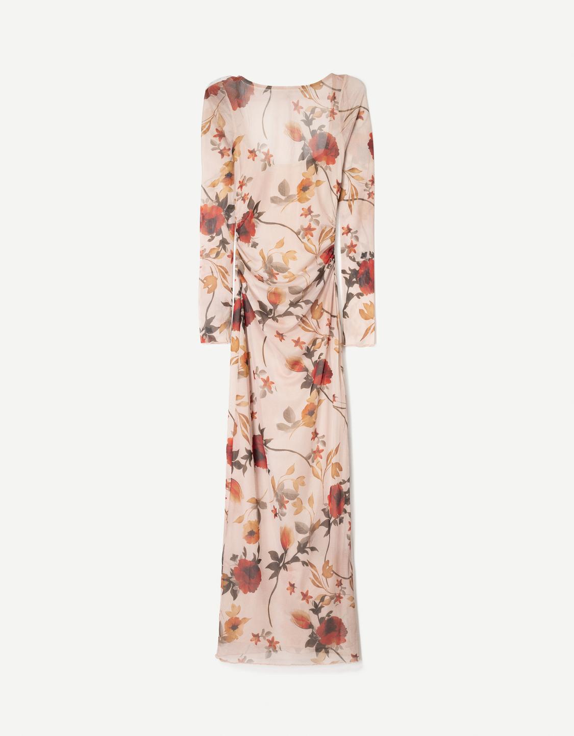 Printed midi dress
