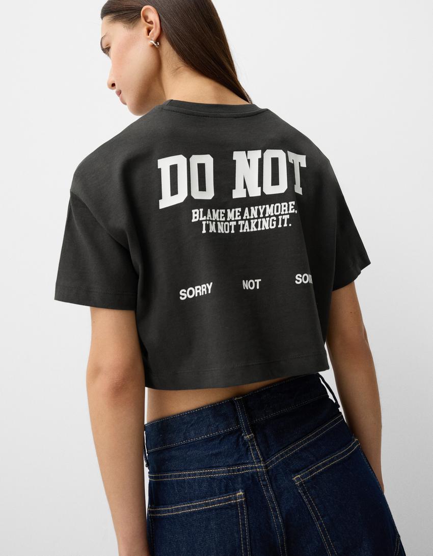Camiseta manga corta print-Negro-2