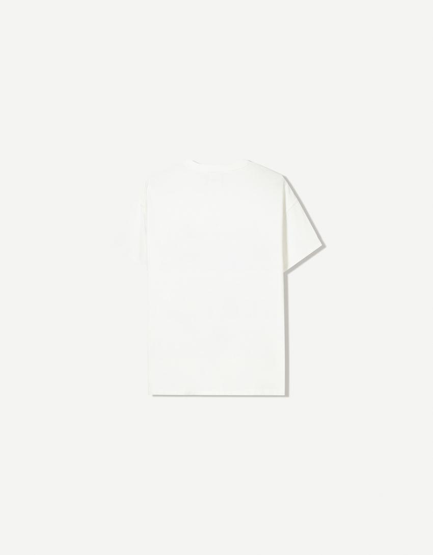 Gilmore Girls print short sleeve T-shirt-Off white-4