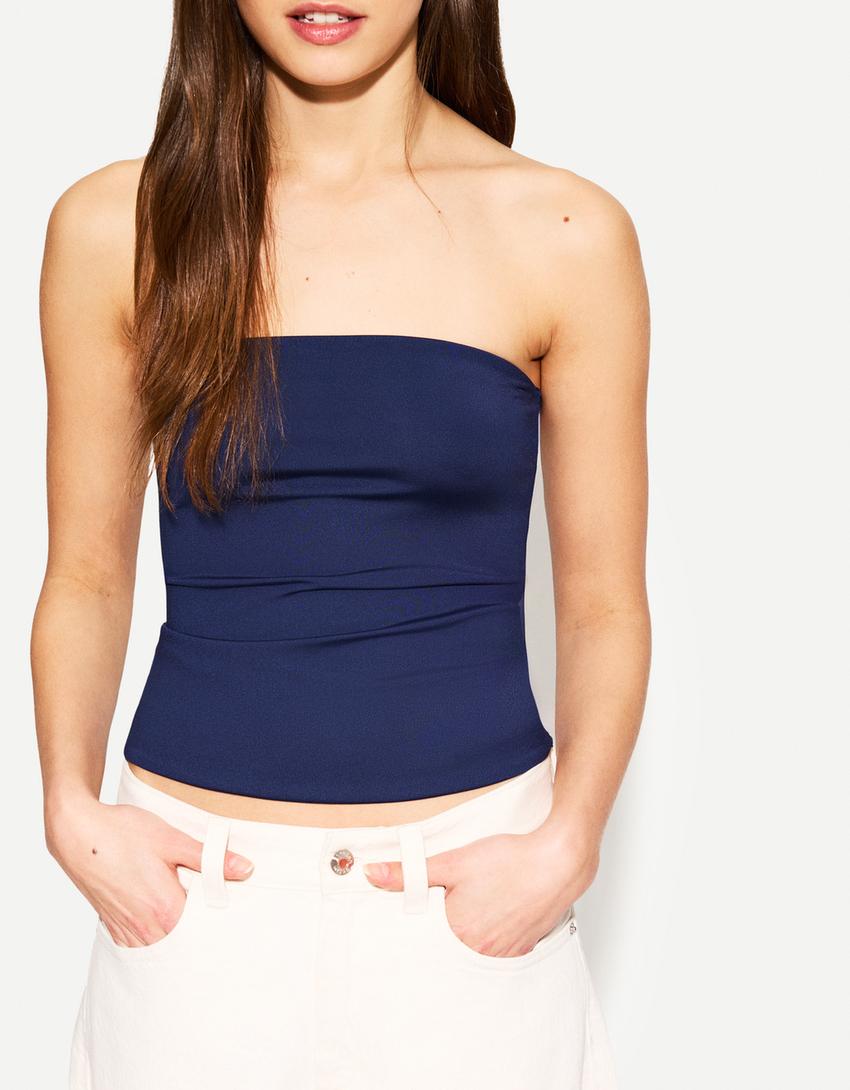 Bandeau-Top-Marinenblau-1