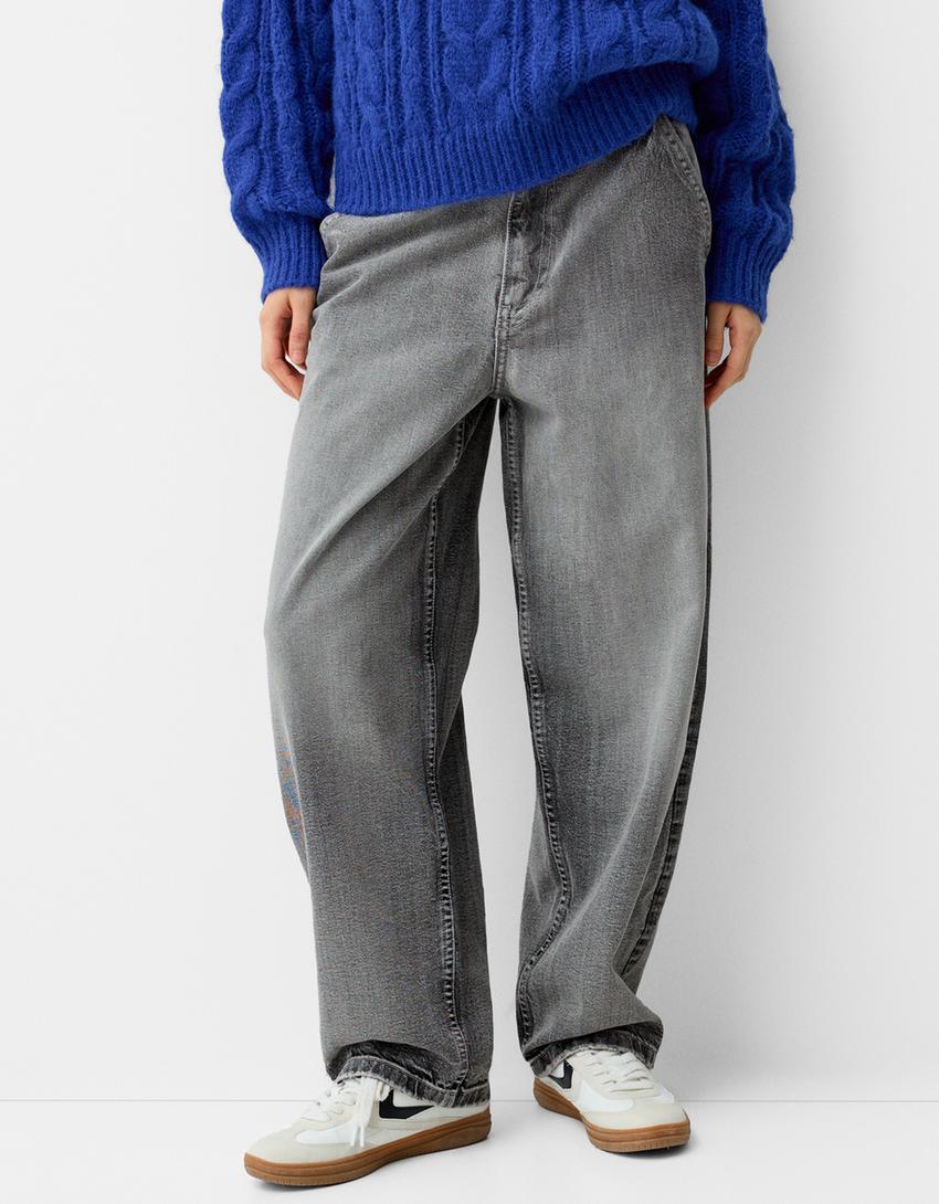 Skater jeans-Grey-1