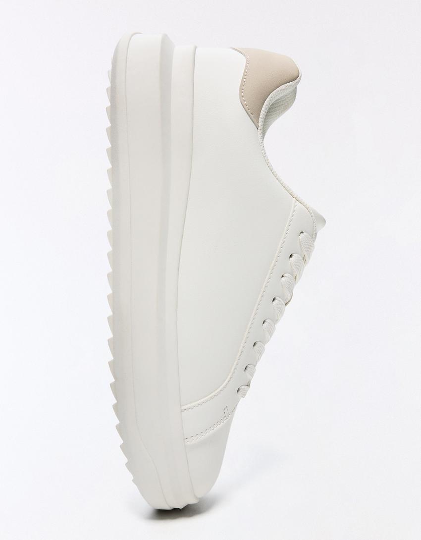 Baskets volume-Blanc