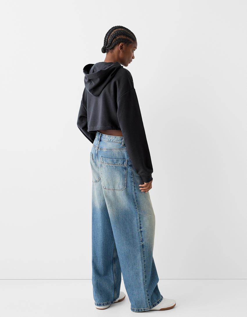 Suadoiro capucha estampado-Negro-1