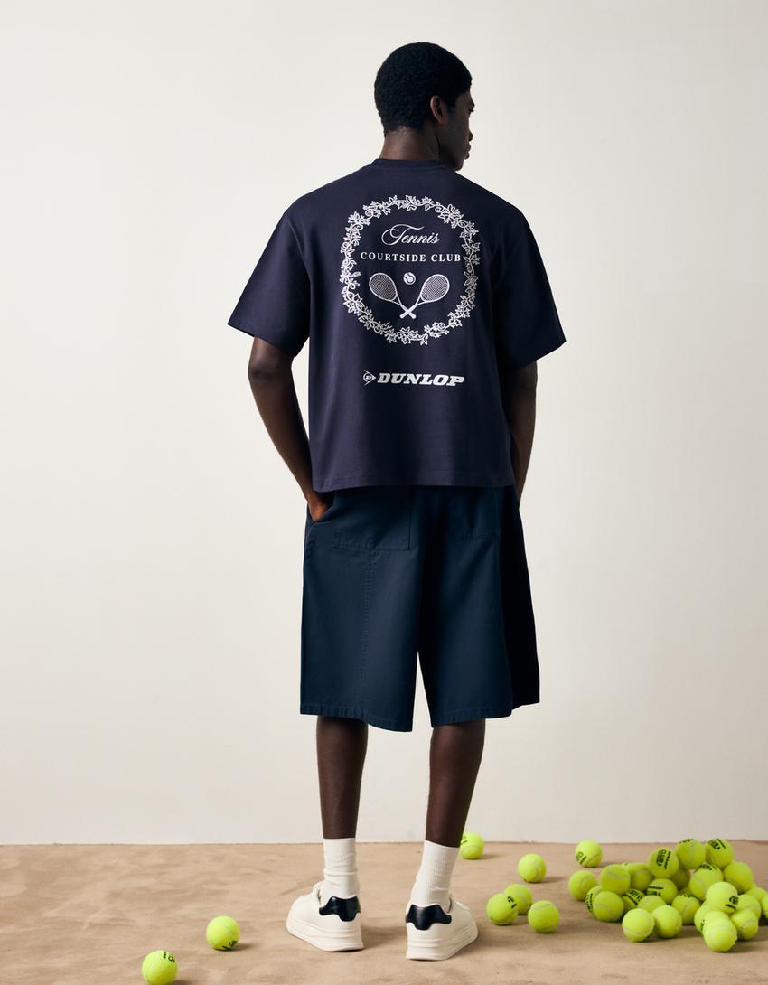 T-shirt Boxy fit DUNLOP-Marine