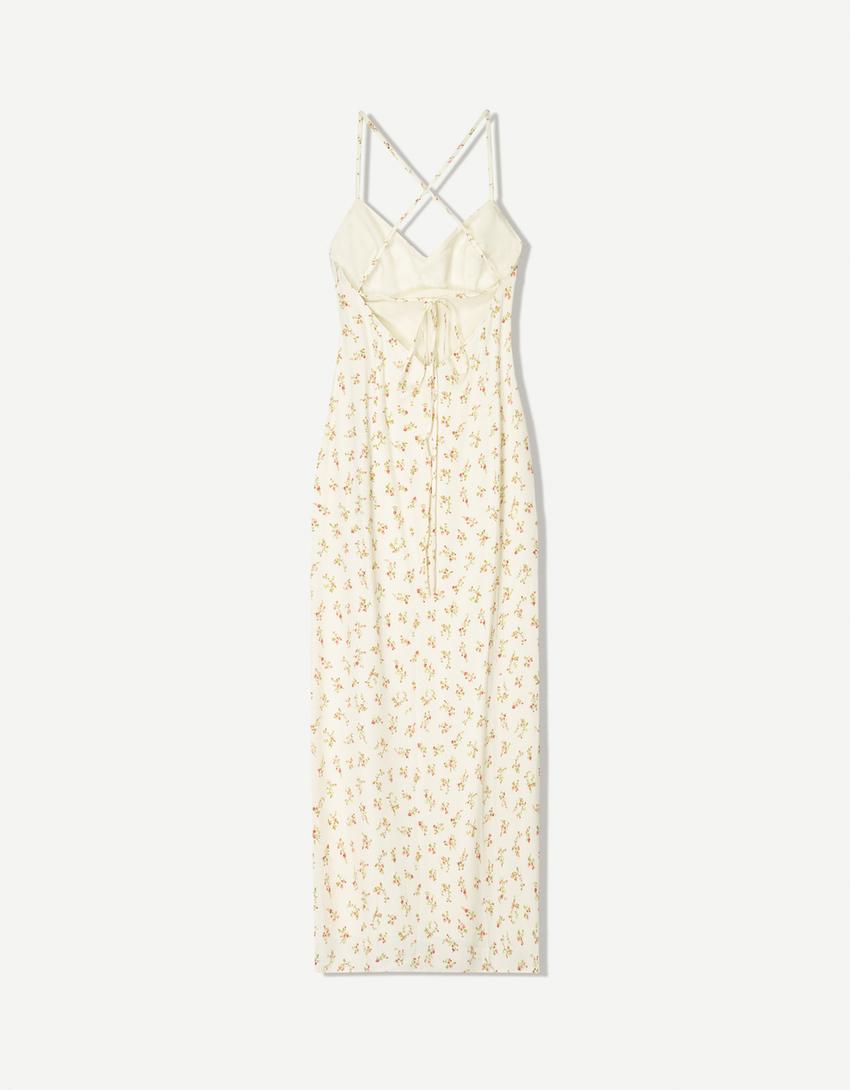 Rochie midi imprimeu-Verde-5