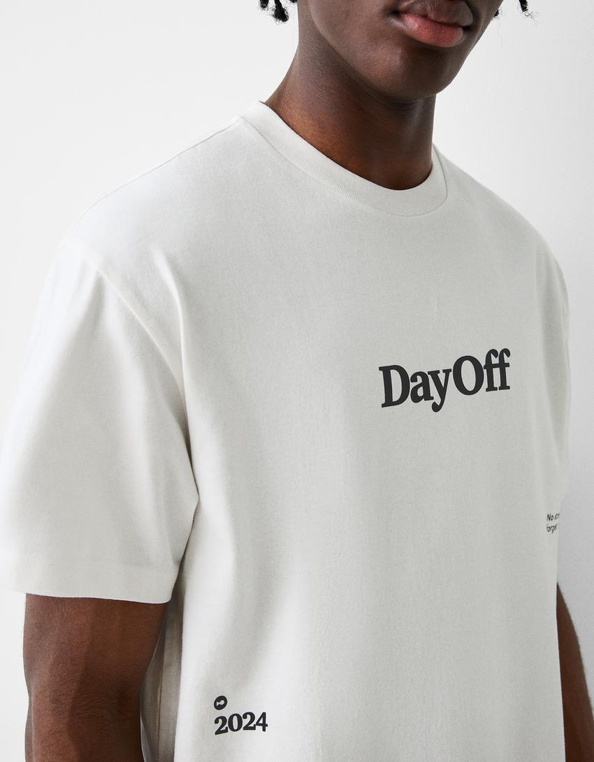 T-shirt manga curta boxy fit estampado-Gelo-6